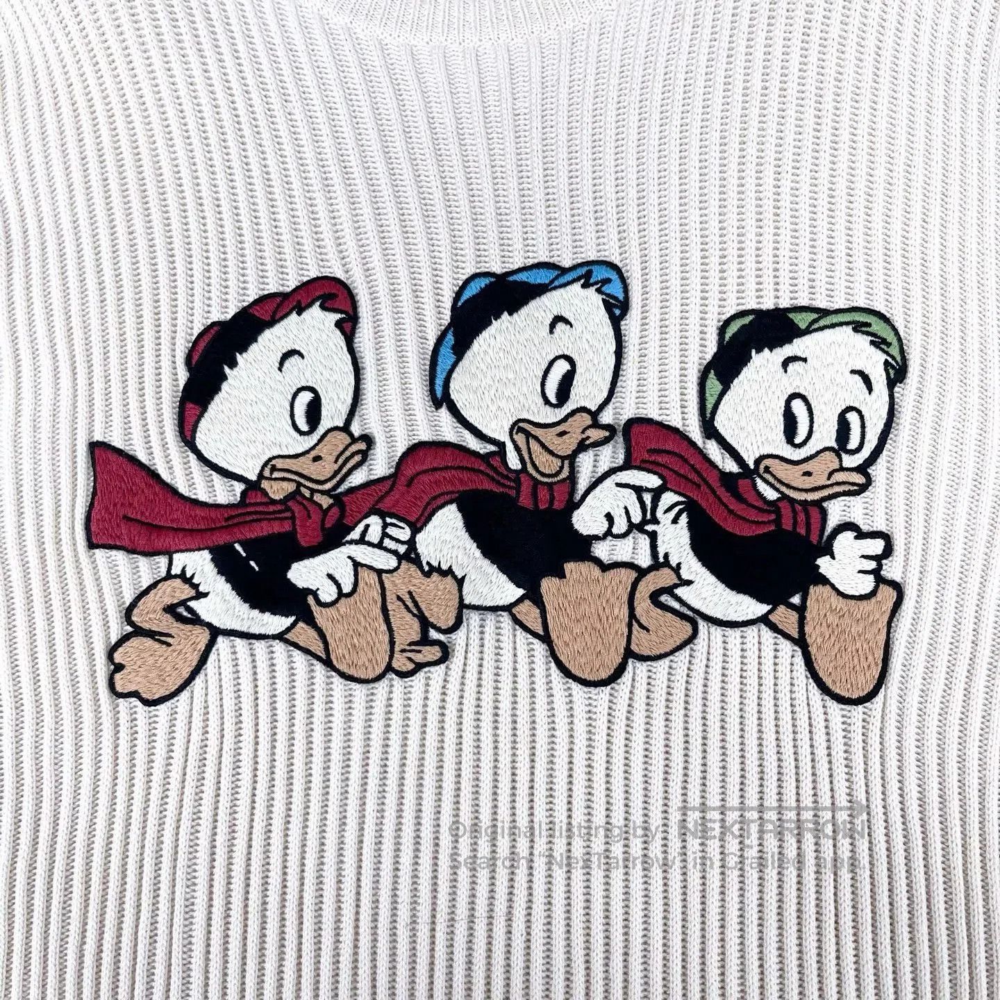 Gucci Gucci Ivory Donald Duck Knit Sweater. Size US XXL / EU 58 / 5 - 5 Thumbnail