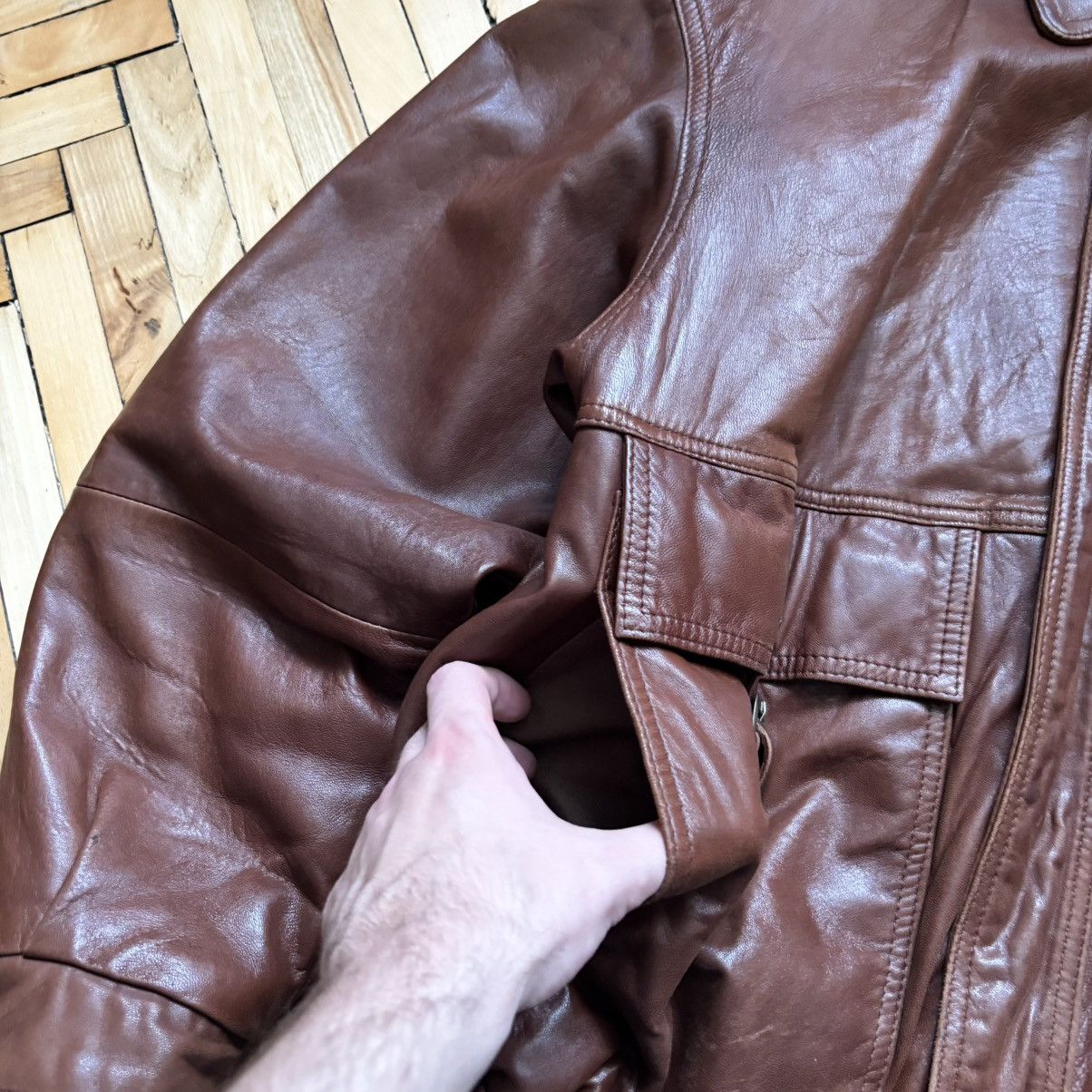 Hysteric Glamour St.Michael Brown A-2 Leather Jacket vintage moto Size US M / EU 48-50 / 2 - 4 Thumbnail