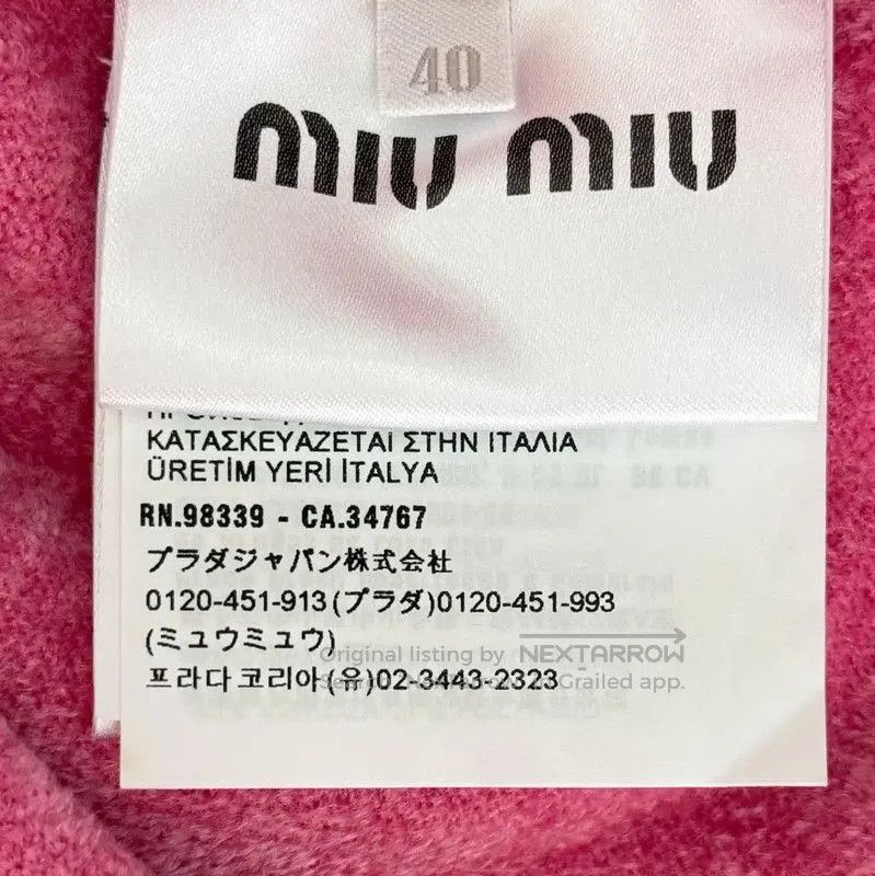 Miu Miu Miu Miu Pink Cotton Blend Women's Jacket . Size L / US 10 / IT 46 - 5 Thumbnail