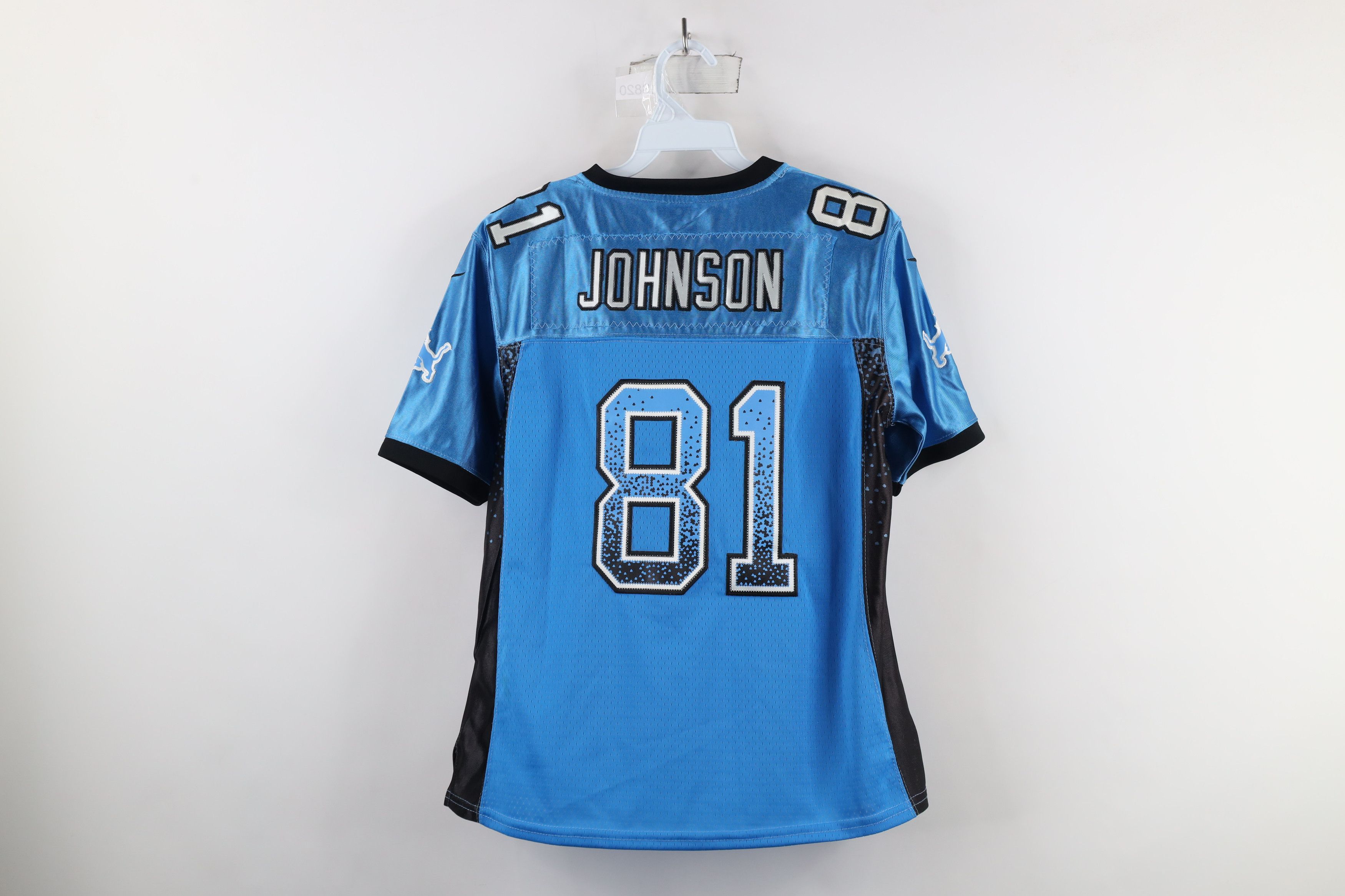Nike × Vintage Nike On Field Johnson Detroit Lions Football Jersey Blue #81 Size S / US 4 / IT 40 - 12 Thumbnail