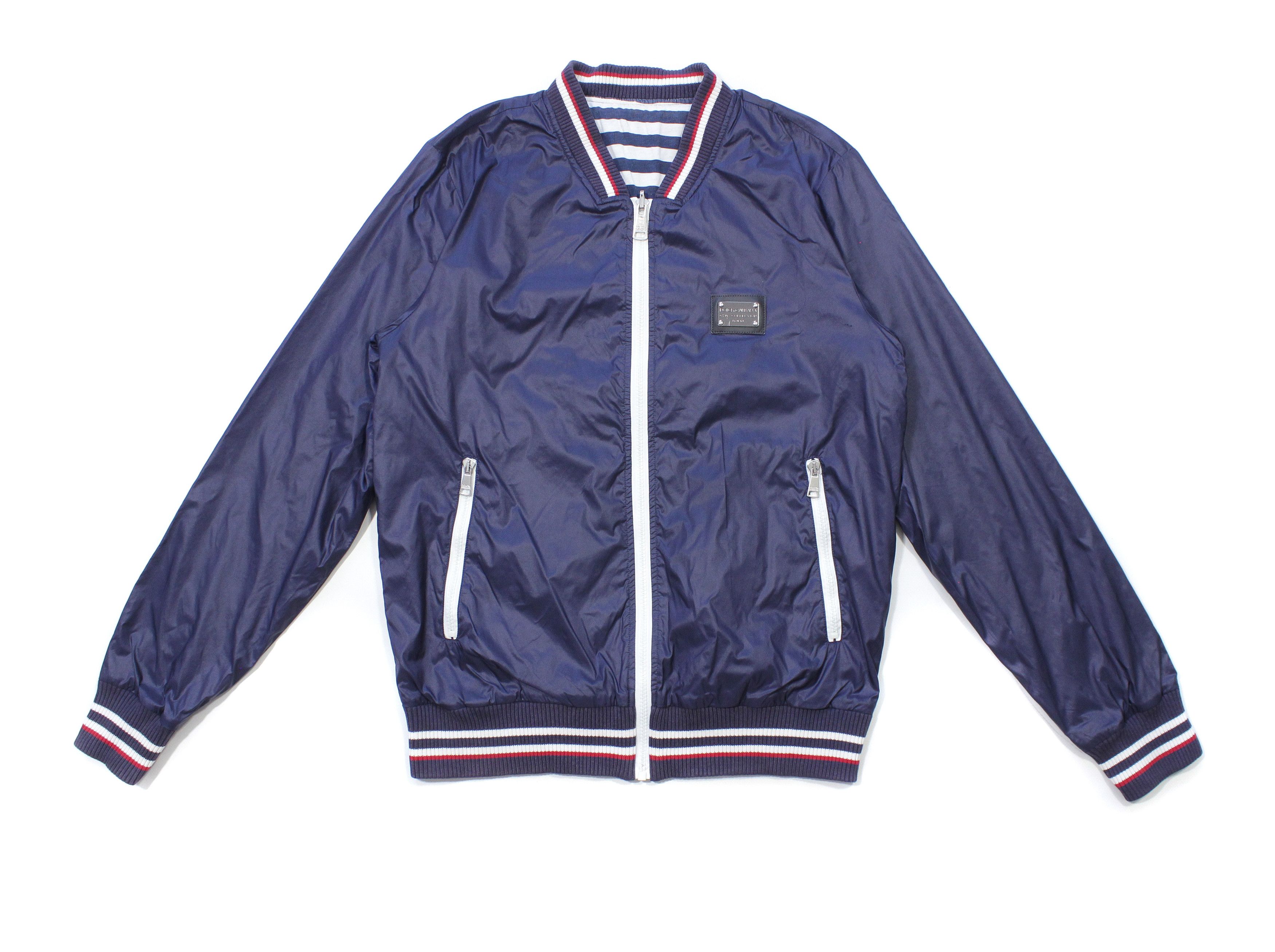 Dolce & Gabbana Metal Logo Nylon Reversible Bomber Size US S / EU 44-46 / 1 - 1 Thumbnail