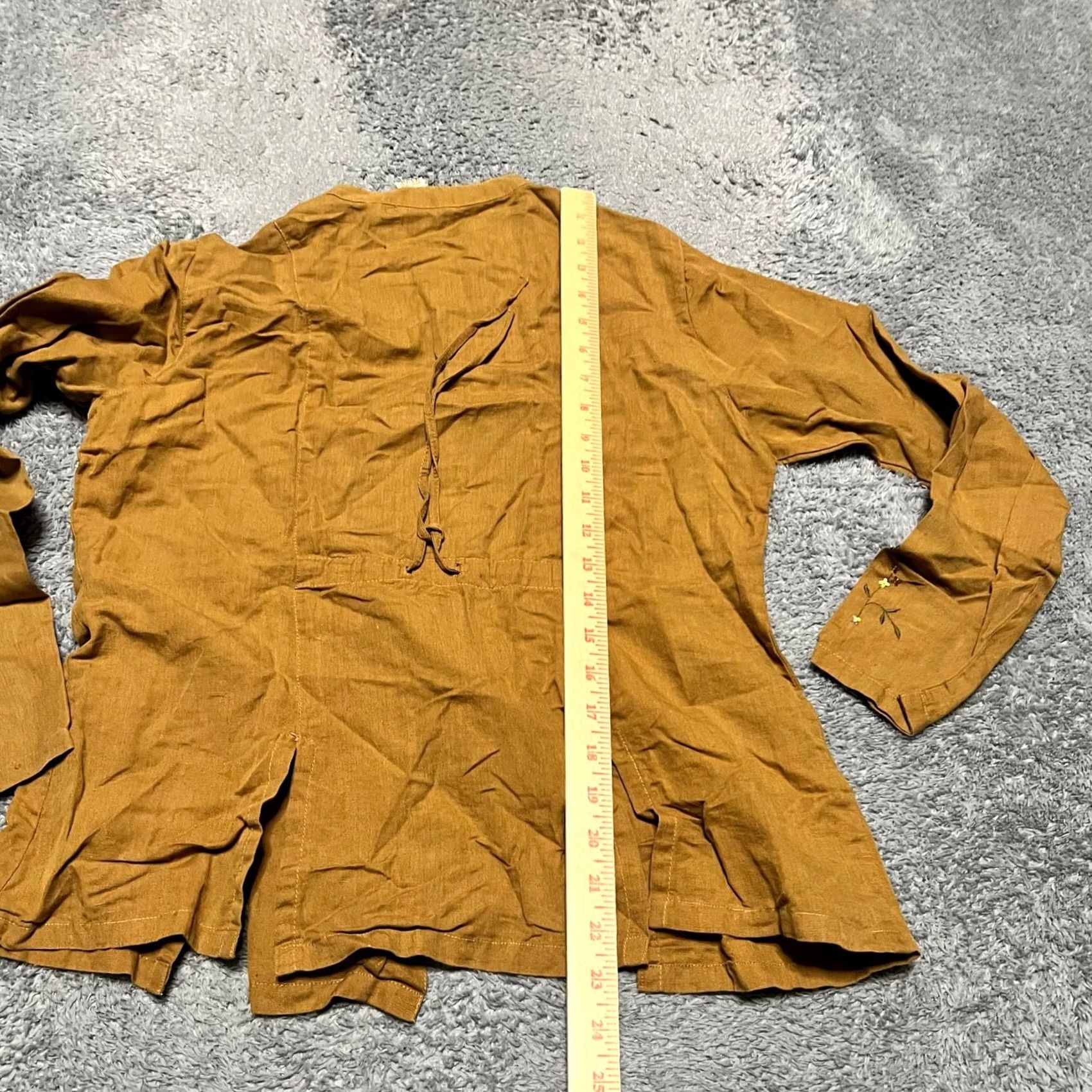 Vintage April Cornell Shirt Blouse Womens Small Brown Linen Blend Button Lagenlook S Womens Brown Linen Blend Button Shirt Blouse Size S / US 4 / IT 40 - 7 Thumbnail