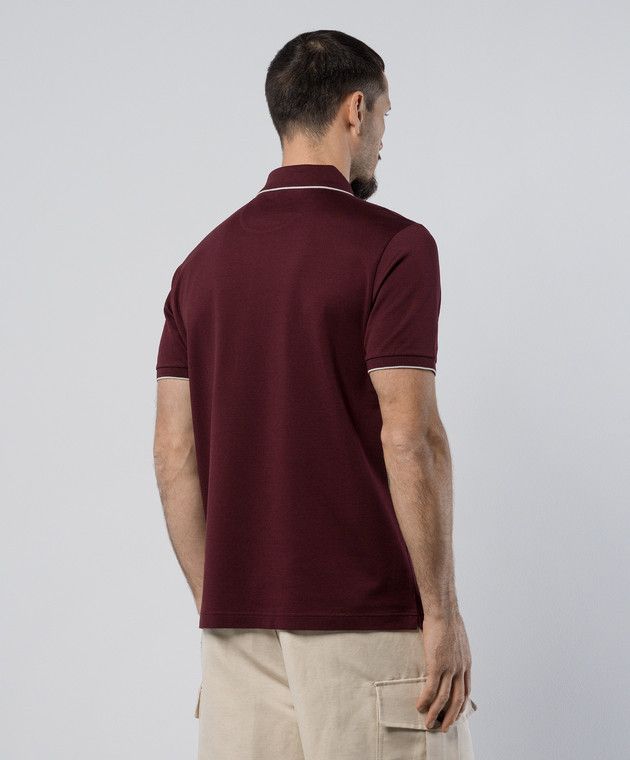 Loro Piana o1w1db10125 FAI0485 Regatta Polo Shirt in Burgundy Size US S / EU 44-46 / 1 - 4 Thumbnail