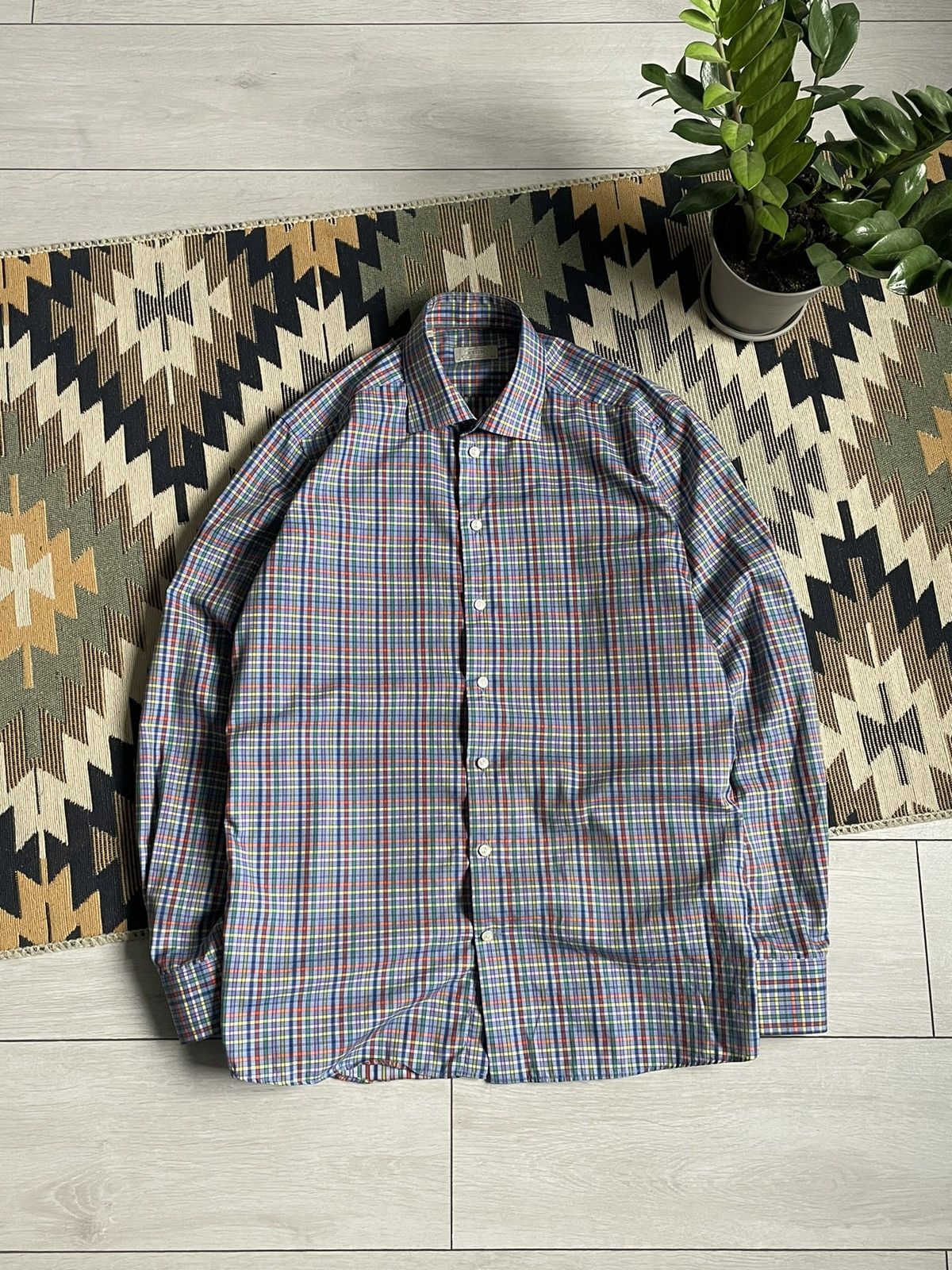 Eton Eton Multicolor Contemporary Button Up Shirt Size US L / EU 52-54 / 3 - 1 Thumbnail
