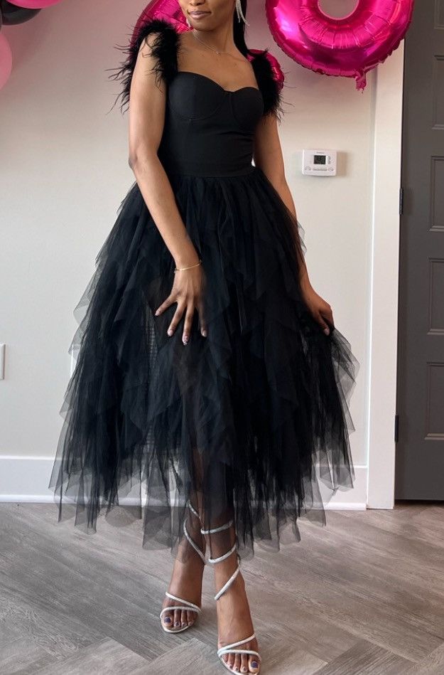 black maxi dress fashion nova Modern Shift Dress - Black Sequin main image 0