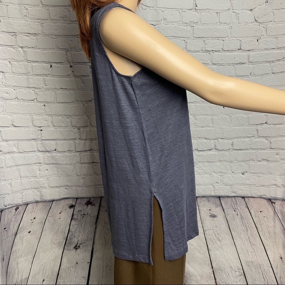 Other New Catherine Malandrino Linen Sleeveless Grey Top Size XS Size XS / US 0-2 / IT 36-38 - 3 Thumbnail