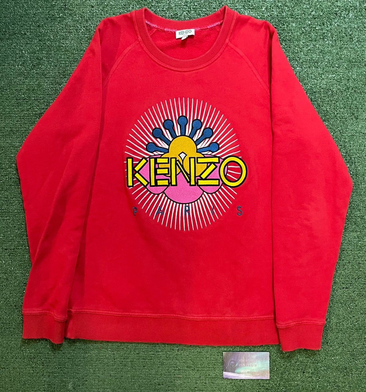 Kenzo × Vintage KENZO Tanami Flower red Crewneck Size US M / EU 48-50 / 2 - 1 Thumbnail