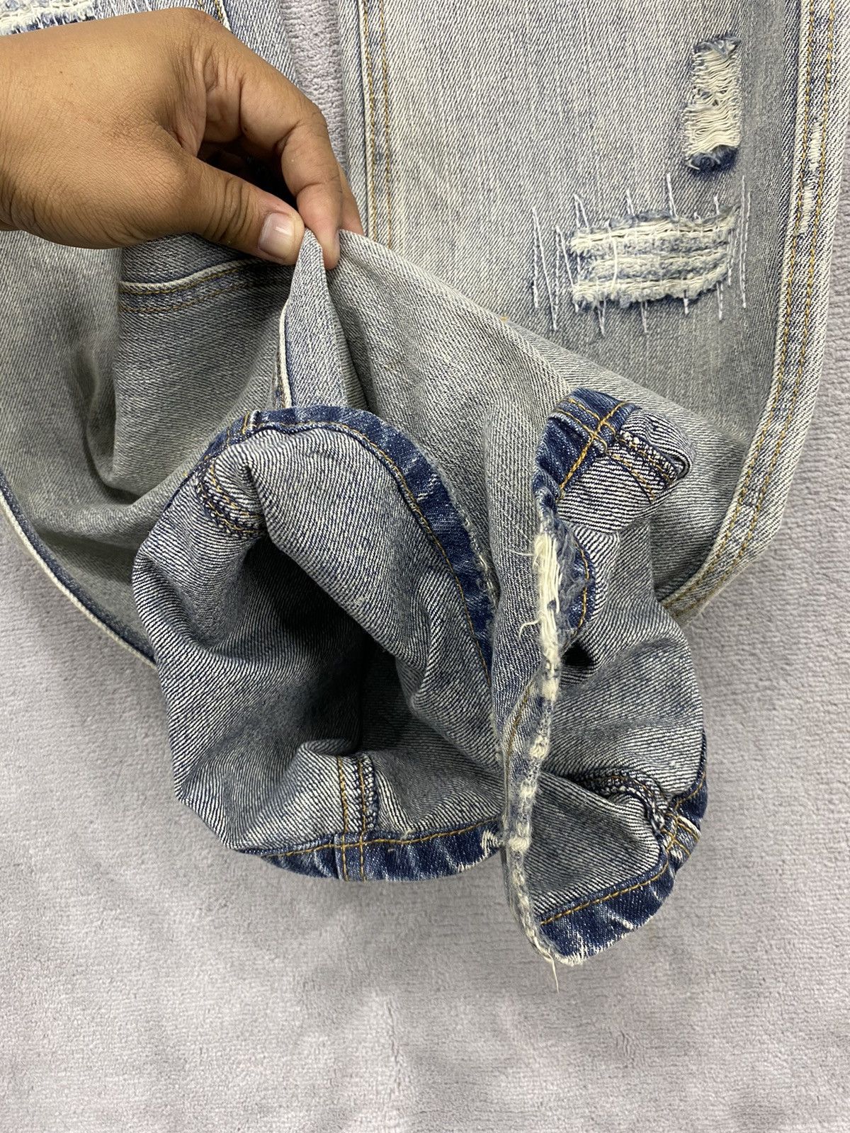 Japanese Brand 💥JAPANESE BRAND ZERO SAIL DISTRESSED DENIM Size US 32 / EU 48 - 9 Thumbnail