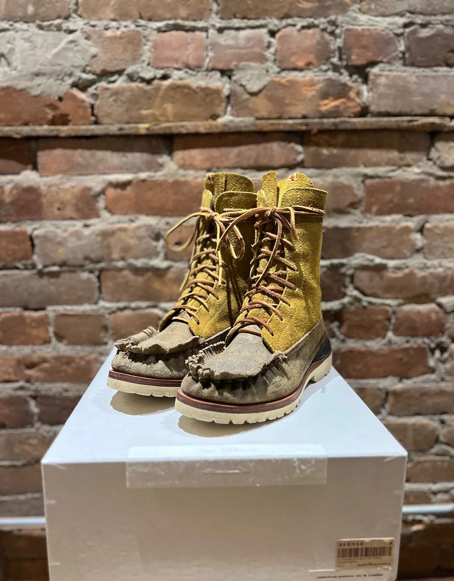 Visvim Cumberland Moc Toe Boot – Clay Suede – Size US 8
