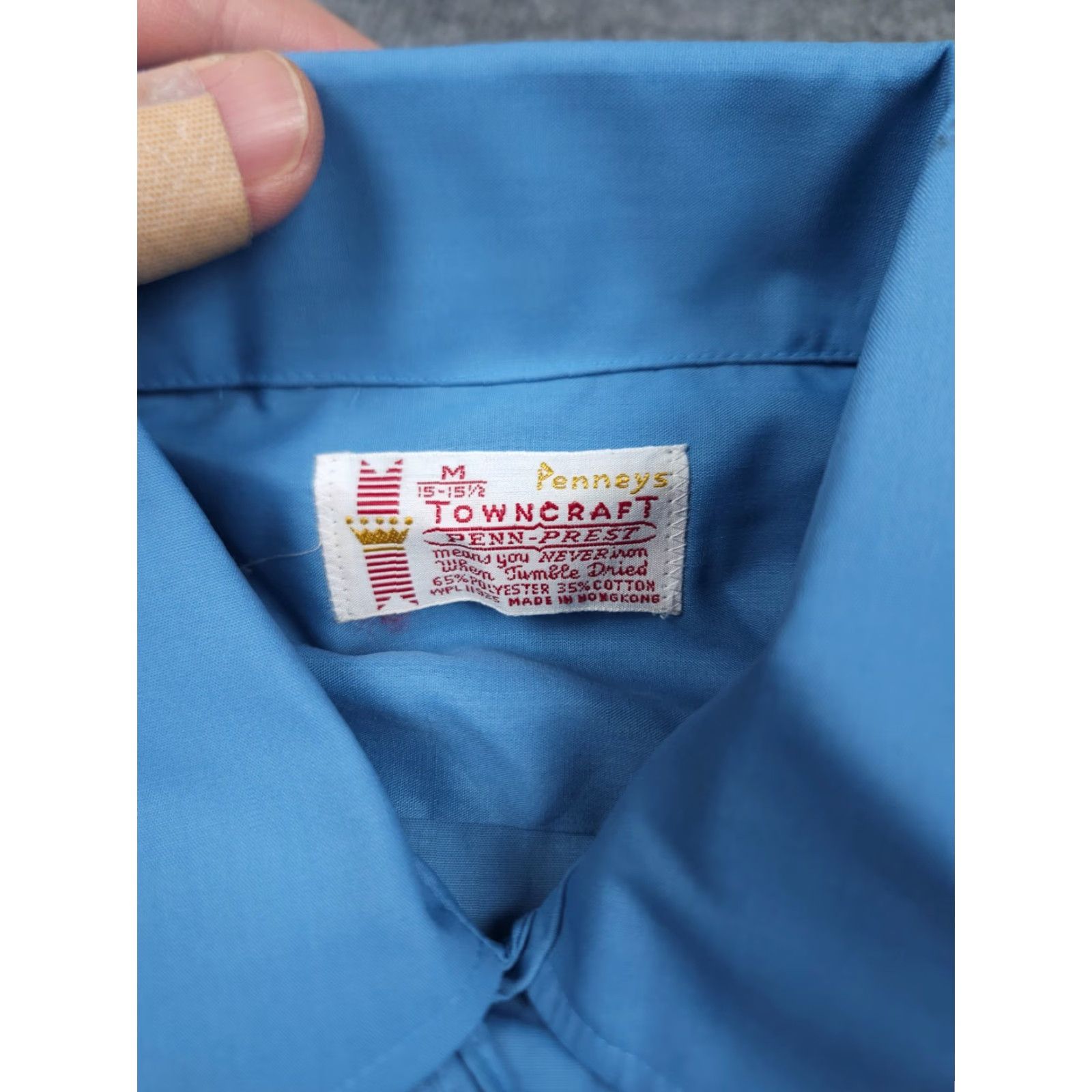 Vintage VINTAGE Penn-Prest Towncraft Shirt Mens Medium Blue Short Sleeve NWT Pennys Cotton Blend Rockabilly 1960s Button-Front Mens Size US M / EU 48-50 / 2 - 5 Thumbnail