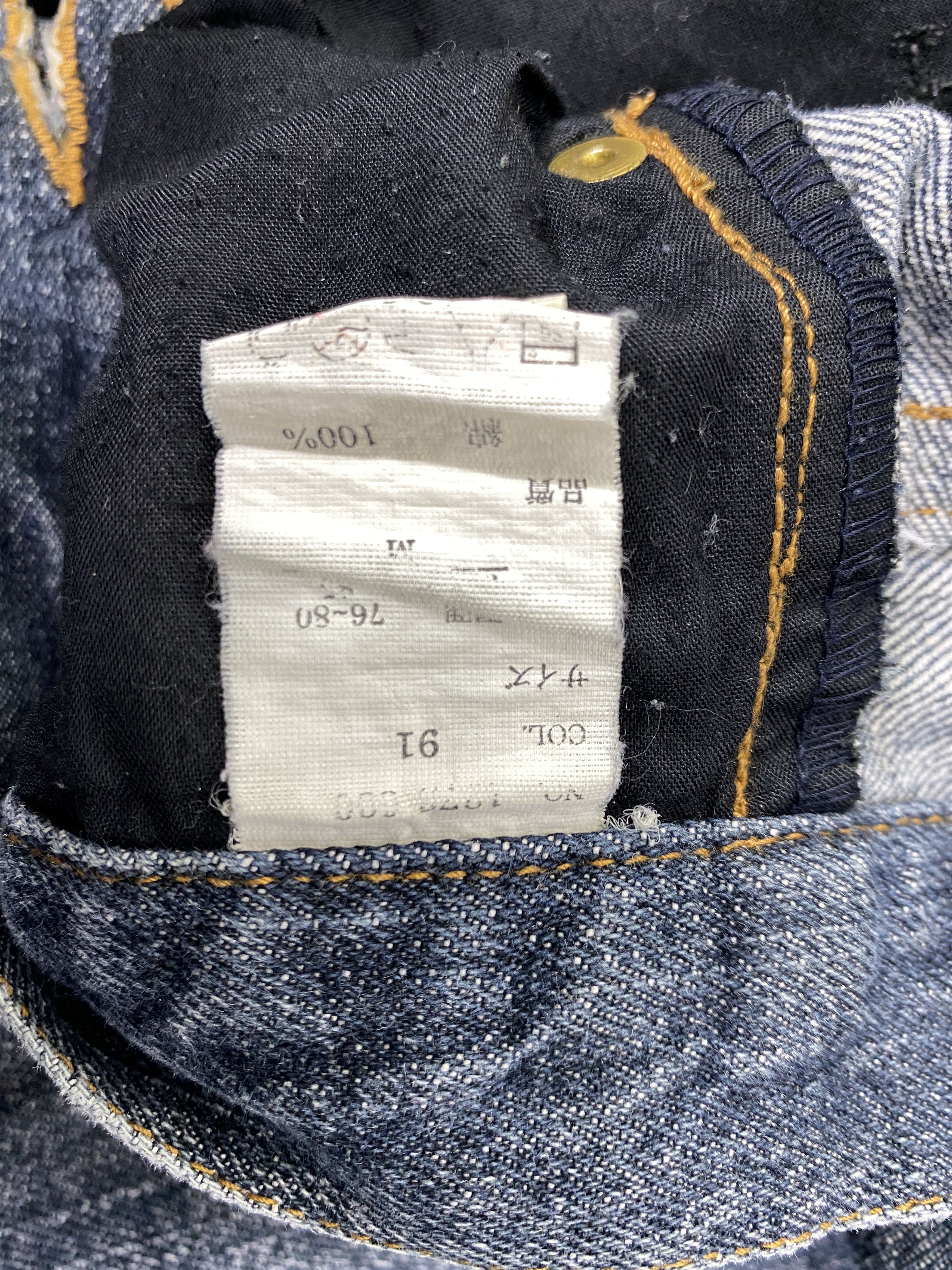 If Six Was Nine Distressed Blue LowBox Flare Jeans Denim 32x33 - JN3265 Size US 32 / EU 48 - 10 Thumbnail