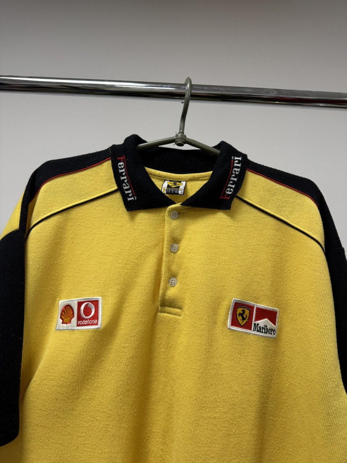 Ferrari × Marlboro × Vintage Vintage Ferrari Polo T shirt Racing F1 Marlboro Mens Xl Size Size US XL / EU 56 / 4 - 2 Thumbnail