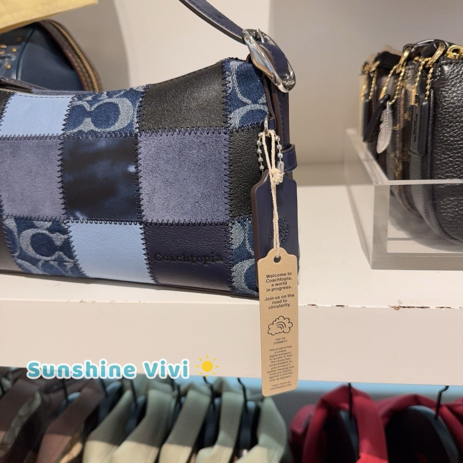 Coach NWT Coach Alter/Ego Small Slouchy Shoulder Bag Denim cff99 Size ONE SIZE - 8 Thumbnail