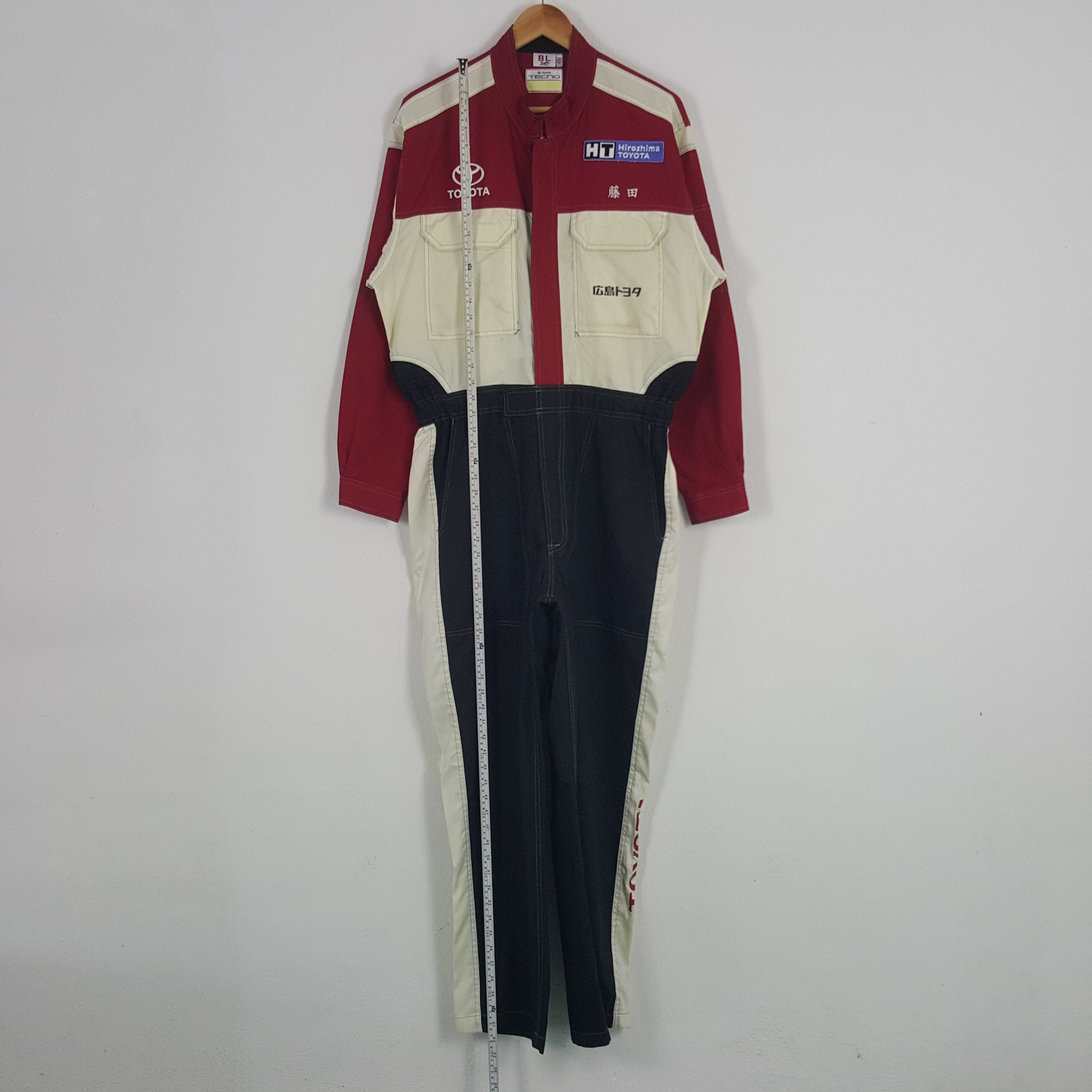 Japanese Brand × Vintage Vintage Toyota Japanese Motorsports Racing Coverall Jacket Size US L / EU 52-54 / 3 - 4 Thumbnail