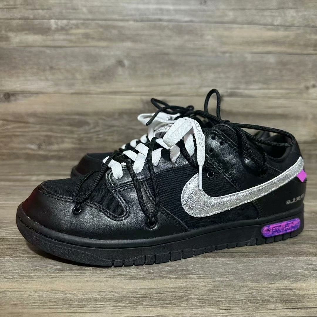 Off-White Off-White DUNK Collab Purple Lowtop Sneakers 43 Men Size US 10 / EU 43 - 1 Thumbnail