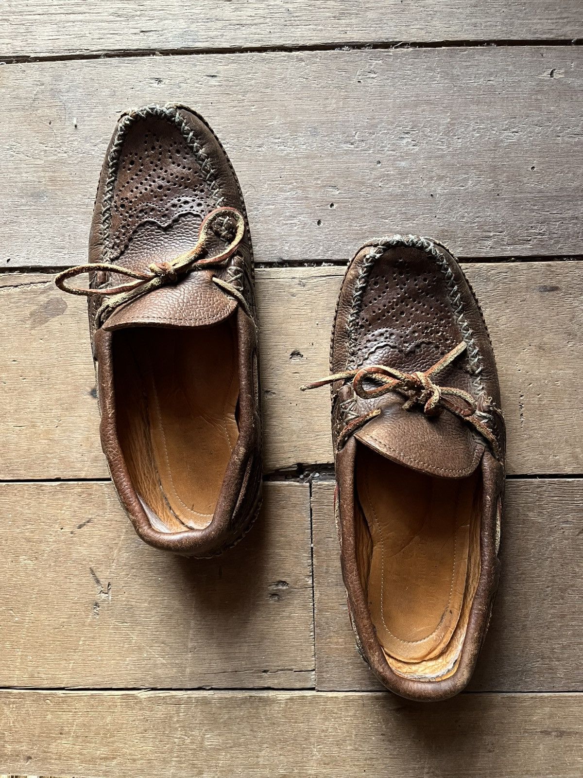 Yuketen Yuketen Mocassin Loafers Full Leather Artisanal Size US 7 / EU 40 - 1 Thumbnail