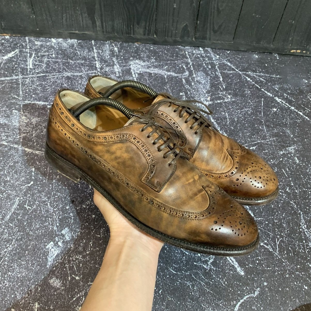 Silvano Sassetti Silvano Sassetti Men’s Leather Brogue Size 8 Size US 8 / EU 41 - 2 Thumbnail