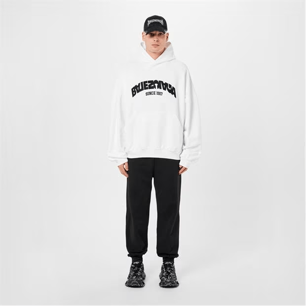 Balenciaga Round Back Flip Hoodie Size US S / EU 44-46 / 1 - 4 Thumbnail
