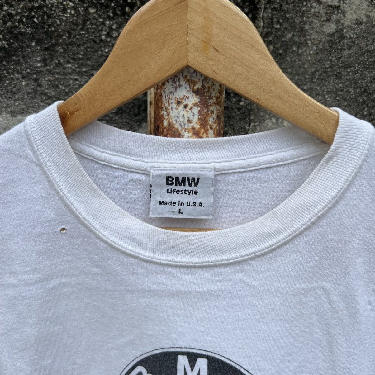 BMW “BMW” BIG LOGO WHITE TEE Size US L / EU 52-54 / 3 - 6 Thumbnail