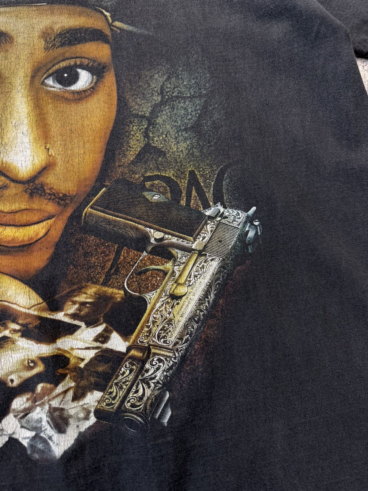 Vintage Vintage 2Pac Rap Tee Rock Tees 1996 Grail Very Rare Tee L Size US L / EU 52-54 / 3 - 7 Thumbnail
