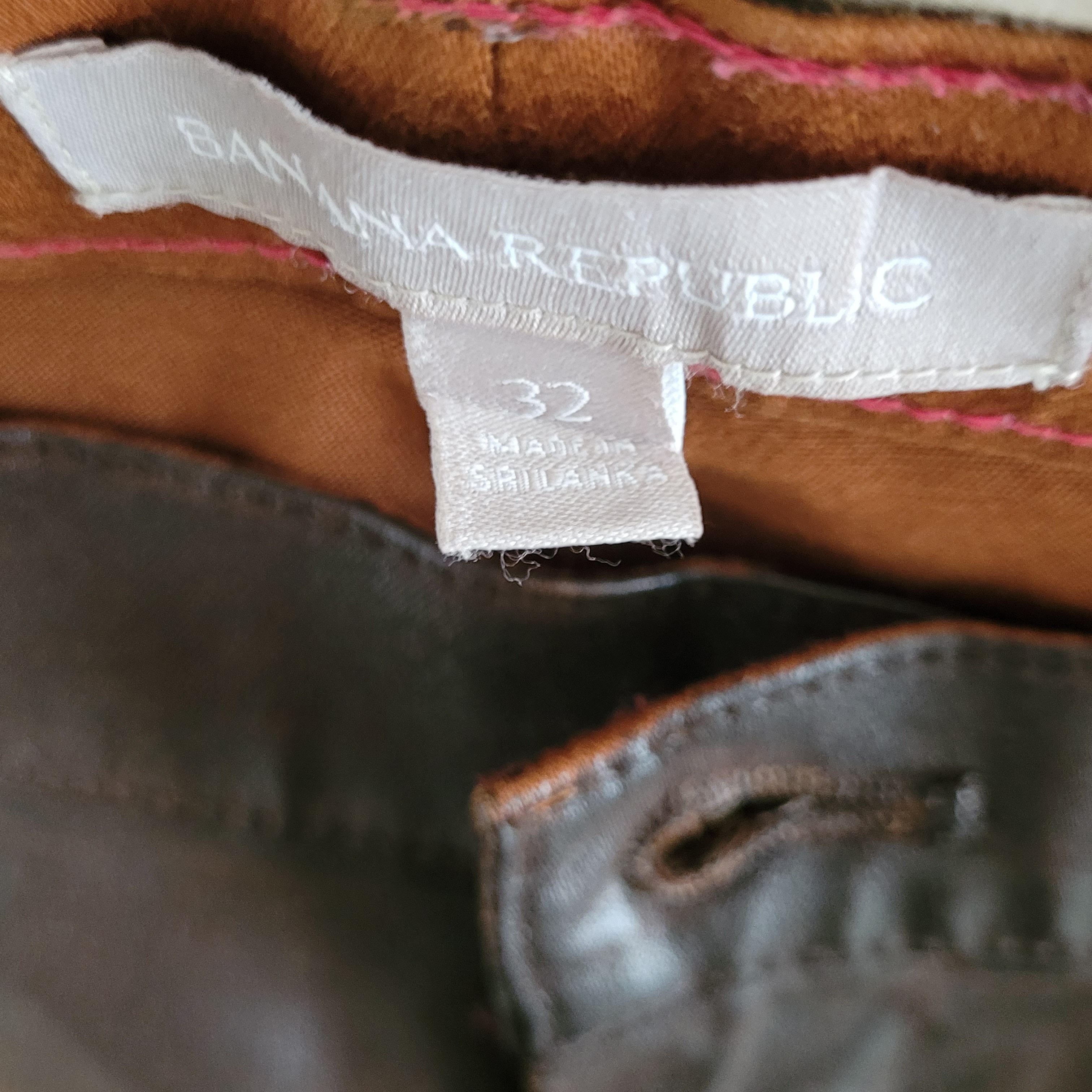 Banana Republic Leather Look Chino Pants w/ Stretch Size US 36 / EU 52 - 5 Thumbnail
