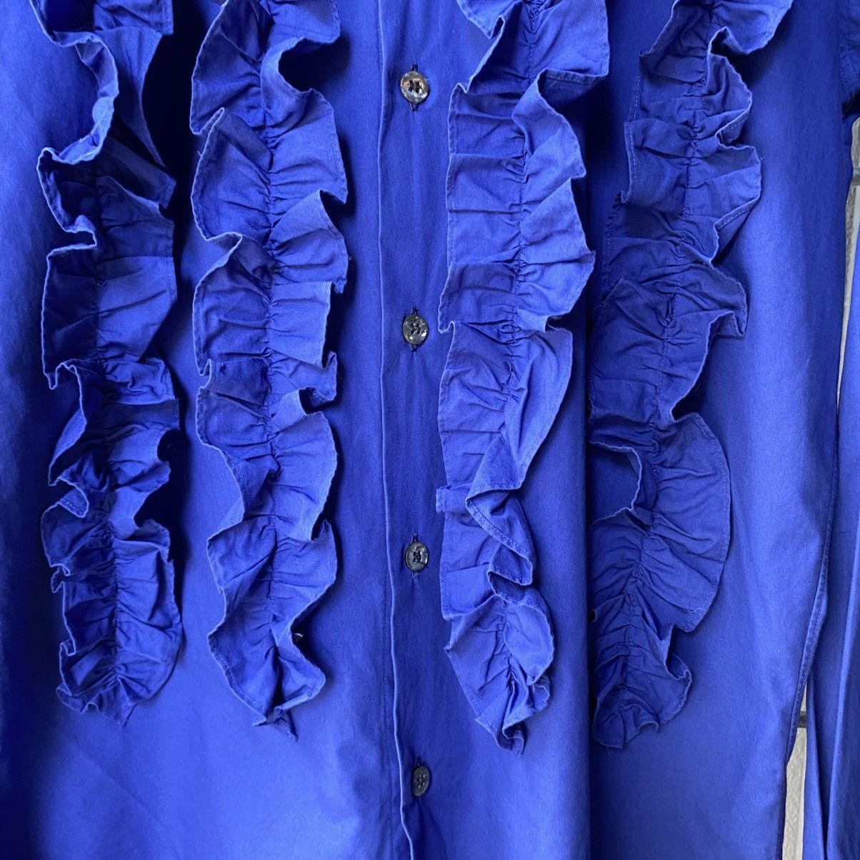 Masaki Matsushima MASAKI MATSUSHIMA Cobalt Ruffle Front Blouse Size US M / EU 48-50 / 2 - 16 Thumbnail