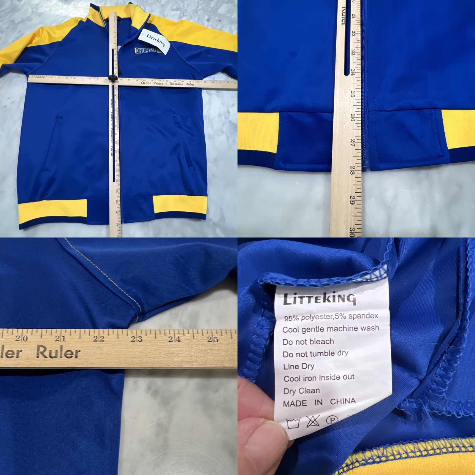 Vintage Drumline Live Tracksuit Men’s 2XL Jacket Pants Embroidery Littleking New w/Tag Blue Size 48R - 9 Thumbnail