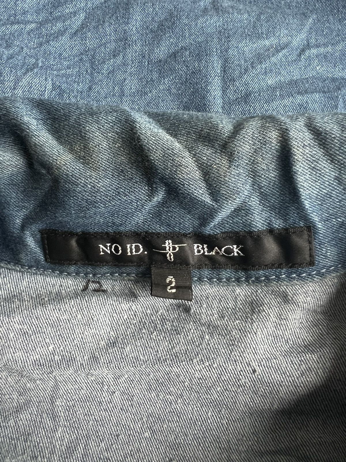 Kiminori Morishita No ID 🇯🇵 Double Collar Bondage Zipper Indigo Biker Jacket Size US M / EU 48-50 / 2 - 8 Thumbnail