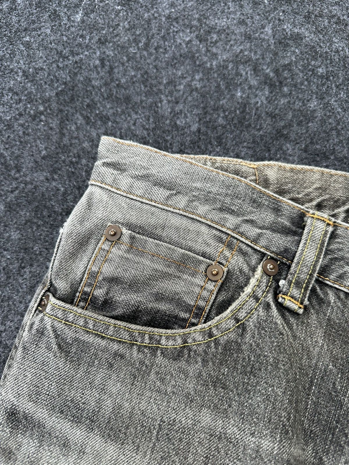 Japanese Brand Vintage Acoustic Japan Selvedge Faded Denim 30x30 D39 Size US 30 / EU 46 - 8 Thumbnail