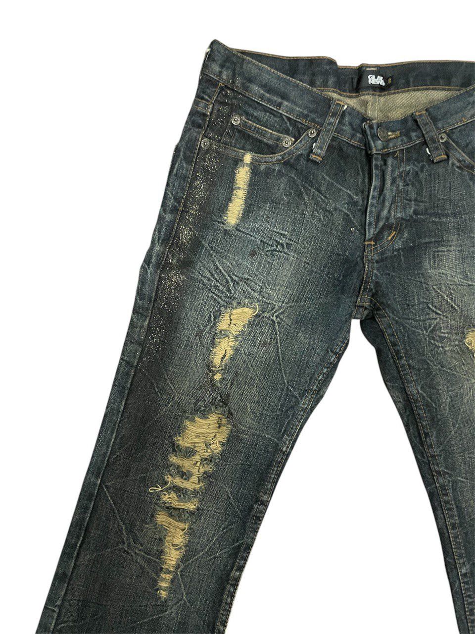 Hysteric Glamour × If Six Was Nine × Tornado Mart Glad News Y2K Rusty Trash Jean Size 30" / US 8 / IT 44 - 3 Thumbnail