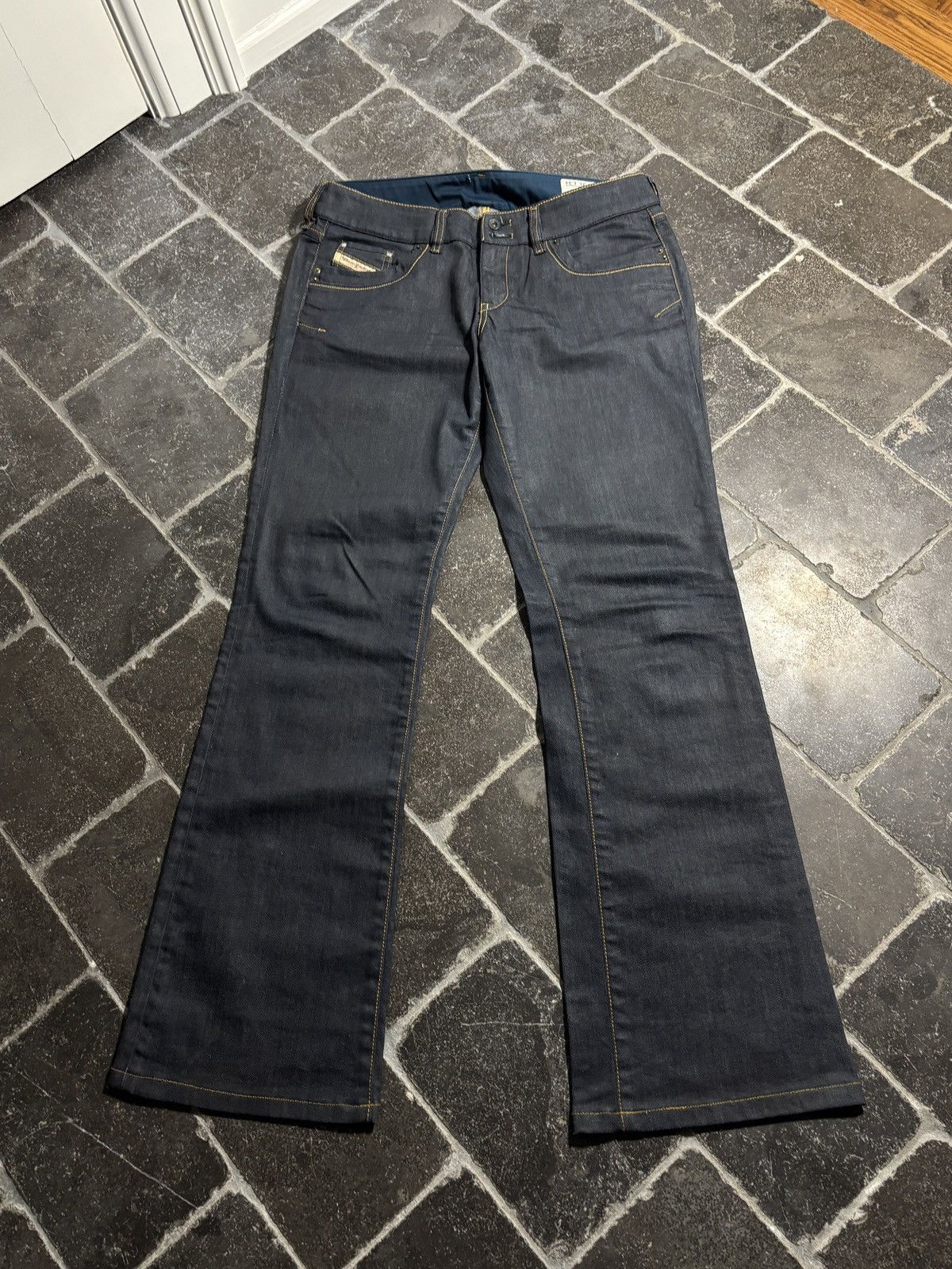 Diesel 2004 Diesel Jeans Ronhar Waxed Luster Slimane Flared VIntage Size US 31 - 4 Thumbnail