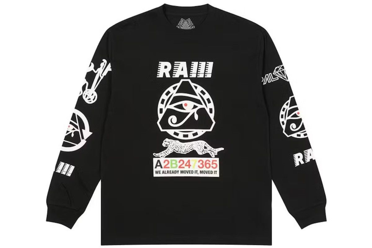 Palace Palace RA Longsleeve ‘Black’ Size US XL / EU 56 / 4 - 3 Thumbnail