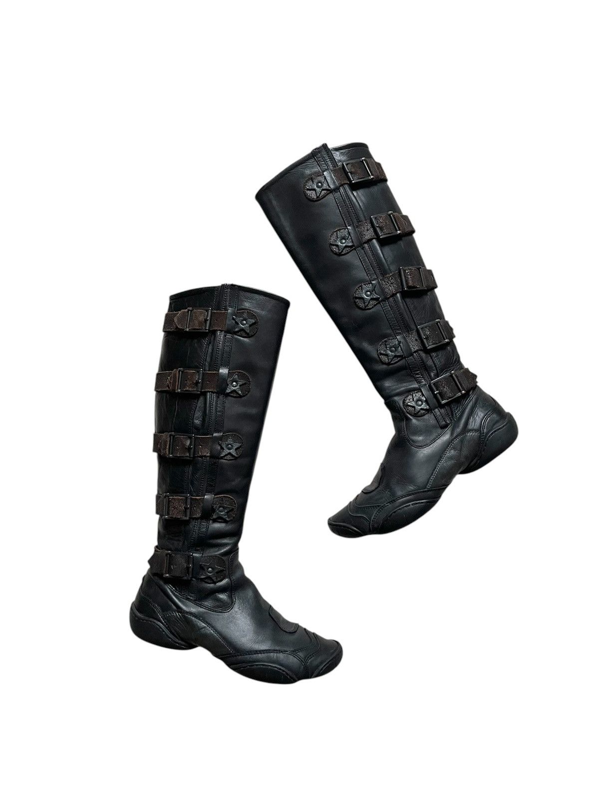 Marithe + Francois Girbaud Rare leather knee-high boots by Marithe Francois Girbaud Size US 6 / IT 36 - 1 Thumbnail