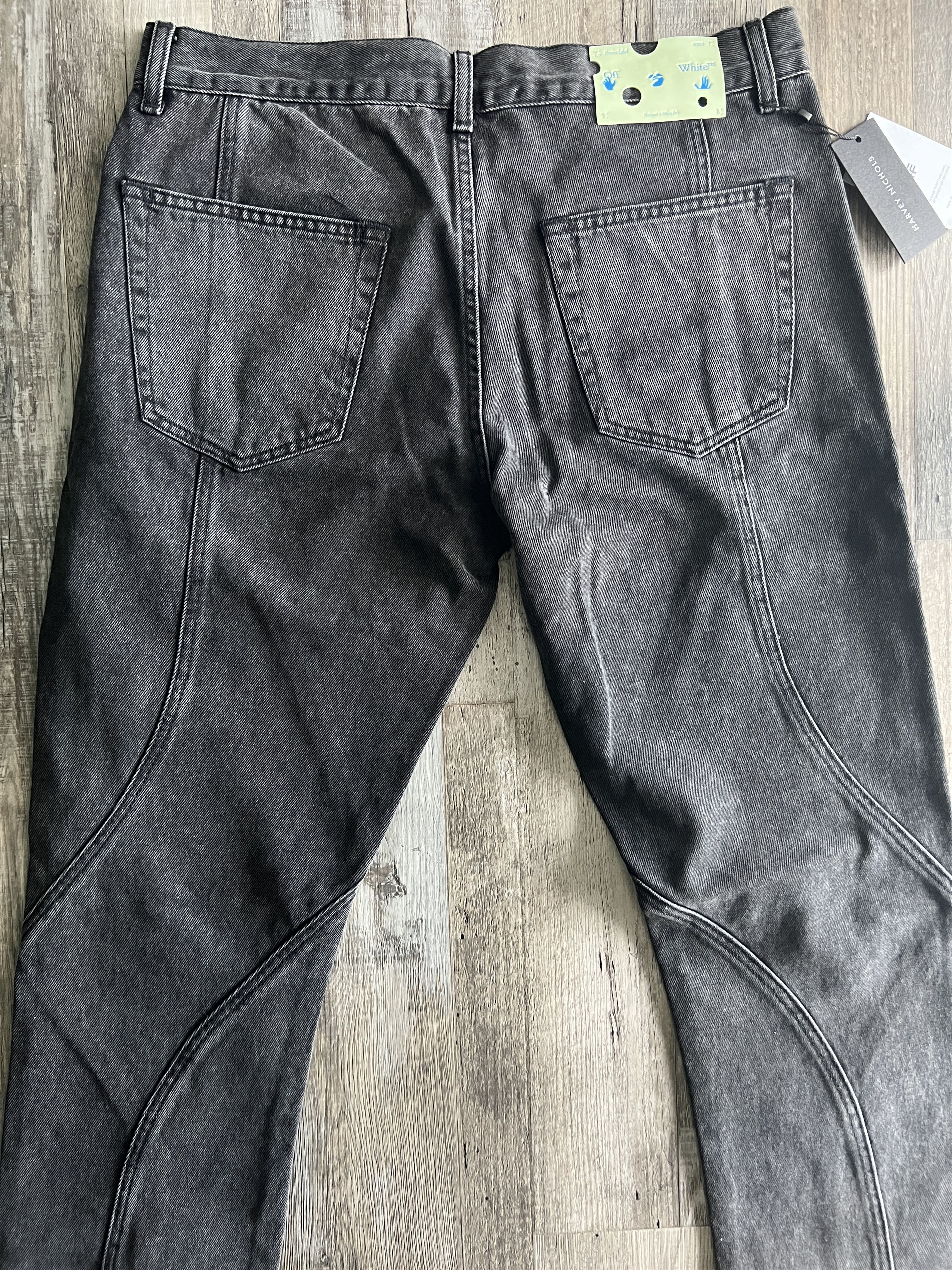 Off-White Off White Logo Print Slim Fit Jeans Size US 34 / EU 50 - 2 Thumbnail