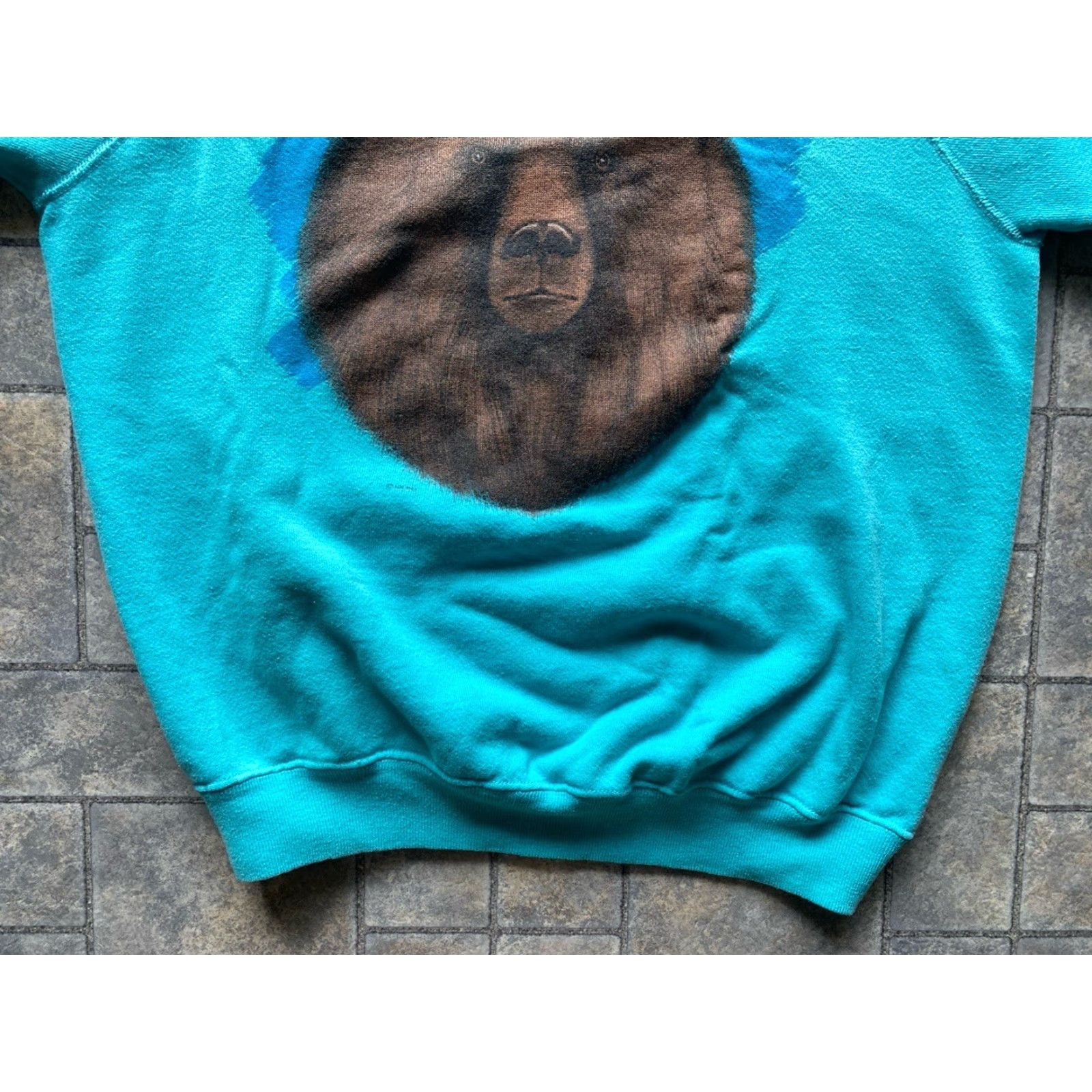 Hanes VINTAGE Hanes Alaska Bear Sweatshirt Pullover Blue Mens L USA 80s Nature Pullover Sweatshirt Mens Large Blue USA 80s Size US L / EU 52-54 / 3 - 3 Thumbnail