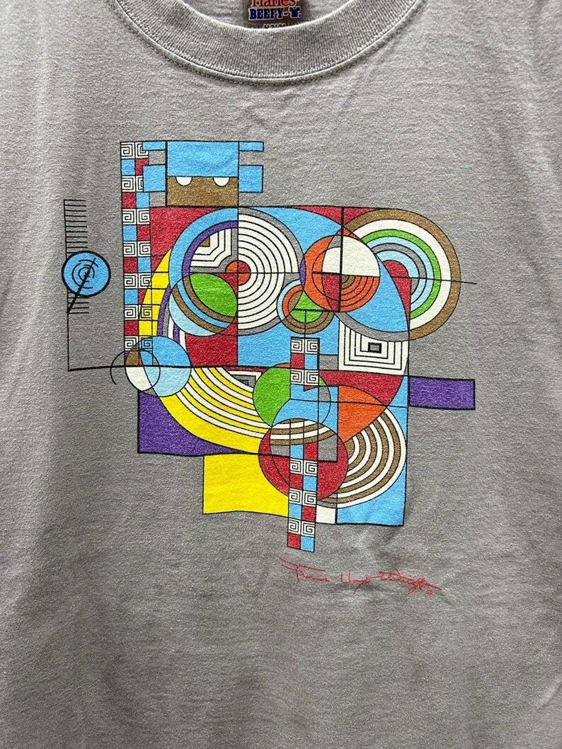 Vintage Vintage 2000s Frank Lloyd Wright Art tshirt size M Size US M / EU 48-50 / 2 - 3 Thumbnail
