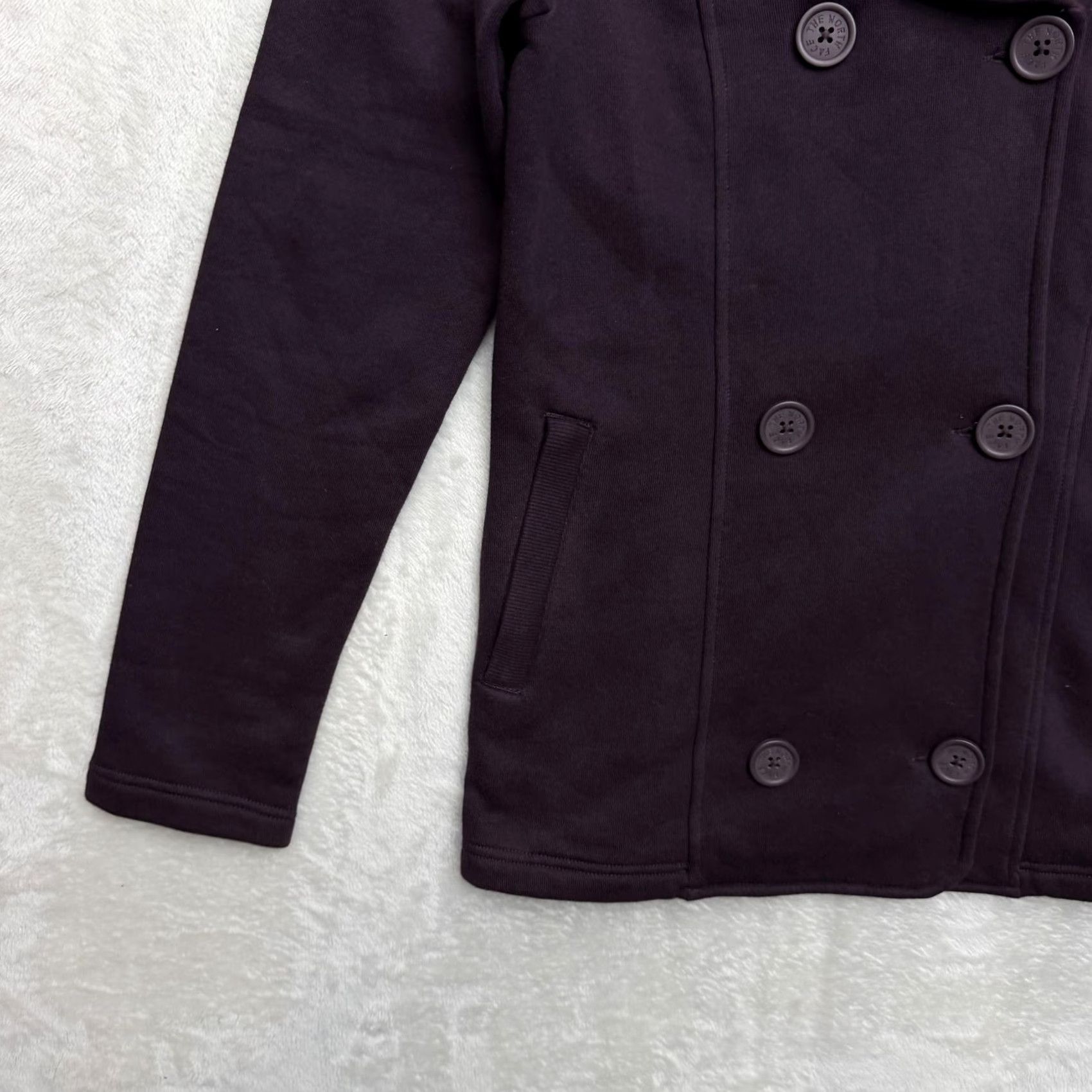 The North Face VINTAGE The North Face Pea Jacket Coat Womens S Purple Fleece Double Breasted Warm Size S / US 4 / IT 40 - 6 Thumbnail