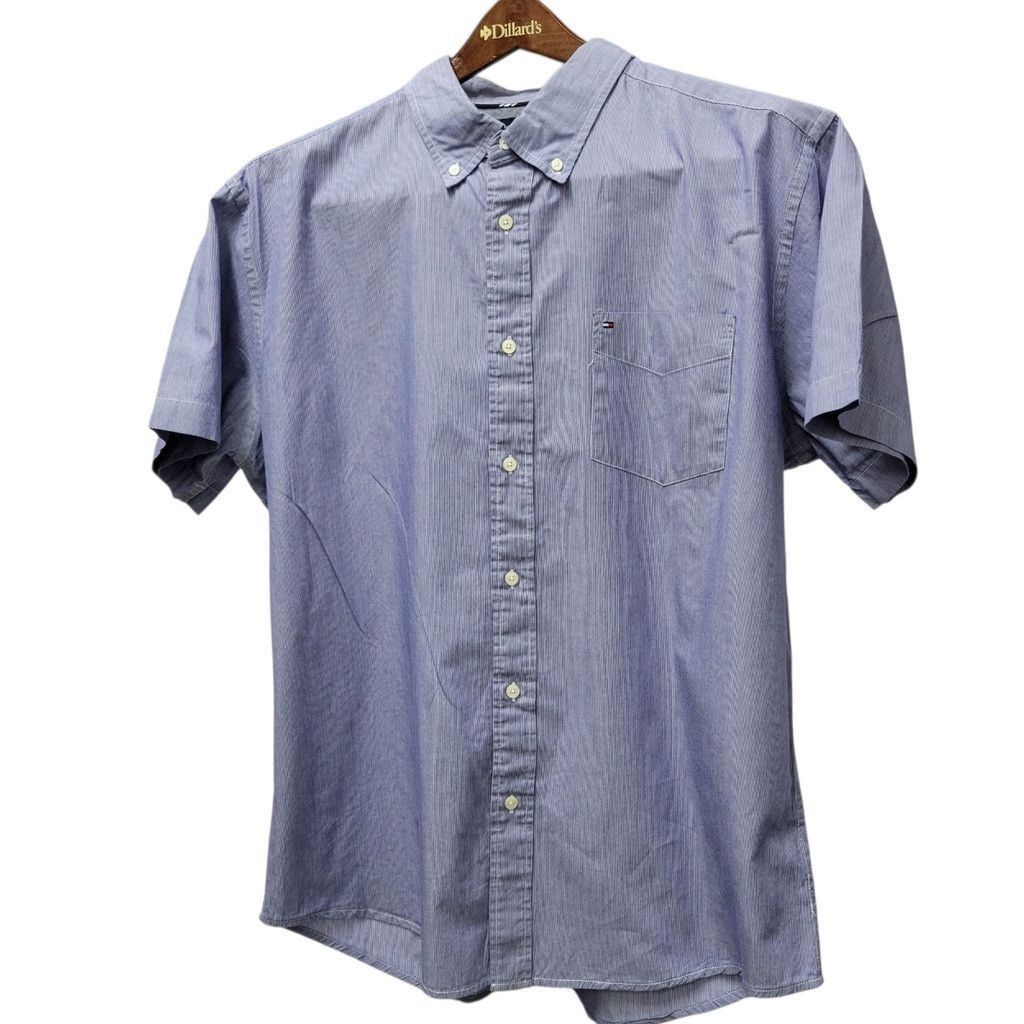 Tommy Hilfiger Tommy Hilfiger Button-Up Short-Sleeves Shirt Men's Size XL Size US XL / EU 56 / 4 - 2 Thumbnail