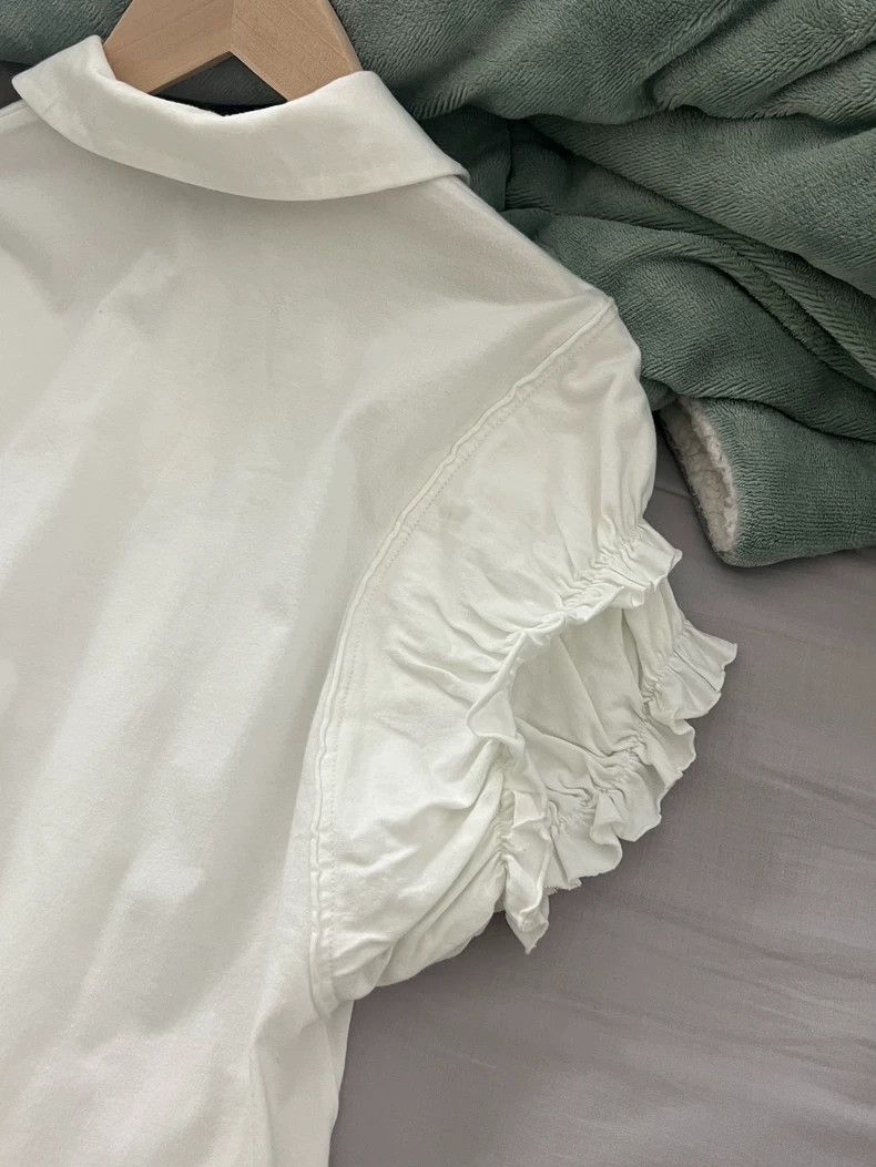 Comme des Garcons Comme Des Garcons White gold ingot collar short sleeved s Size M / US 6-8 / IT 42-44 - 7 Thumbnail