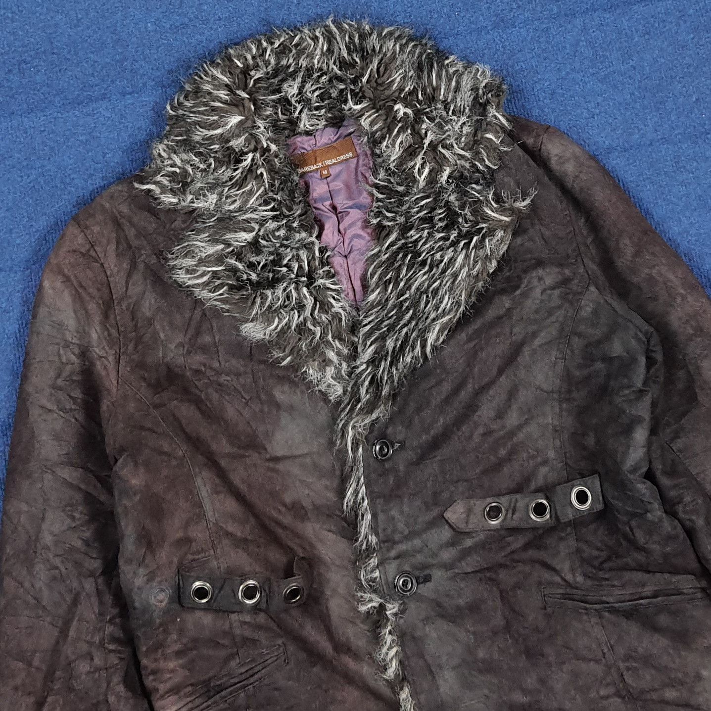 Vintage Vintage Grunge Cyber Fairycore Faux Fur Jacket C306N10 Size US M / EU 48-50 / 2 - 2 Thumbnail