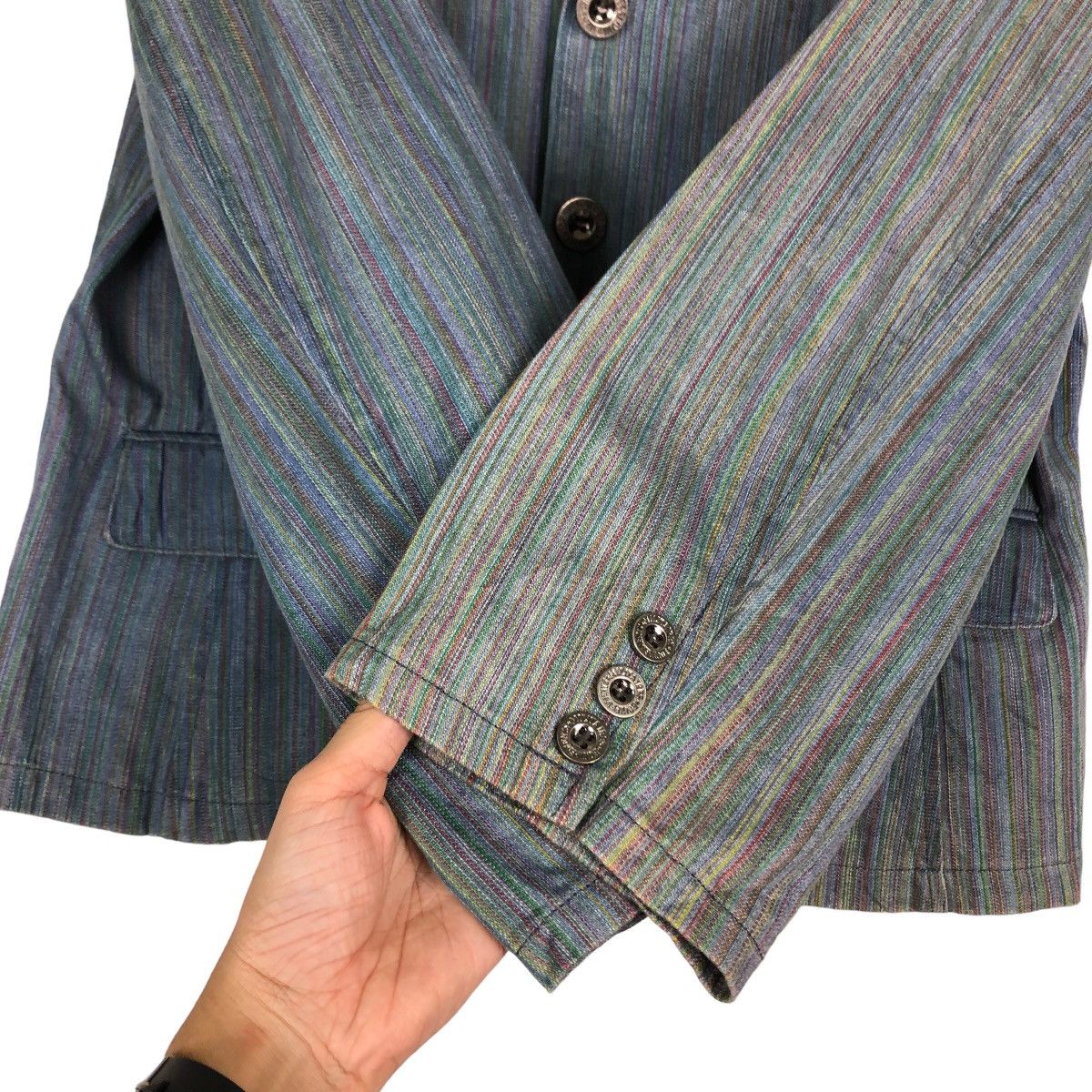 Japanese Brand 🔥Vintage Hickory Chore Jacket Military Style Issey Miyake Size US L / EU 52-54 / 3 - 15 Thumbnail