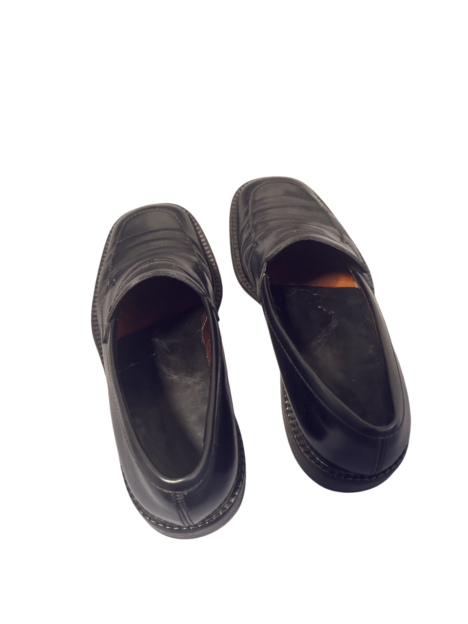 Prada Prada Black Leather Penny Loafers Vero Cuoio Size US 8 / EU 41 - 6 Thumbnail