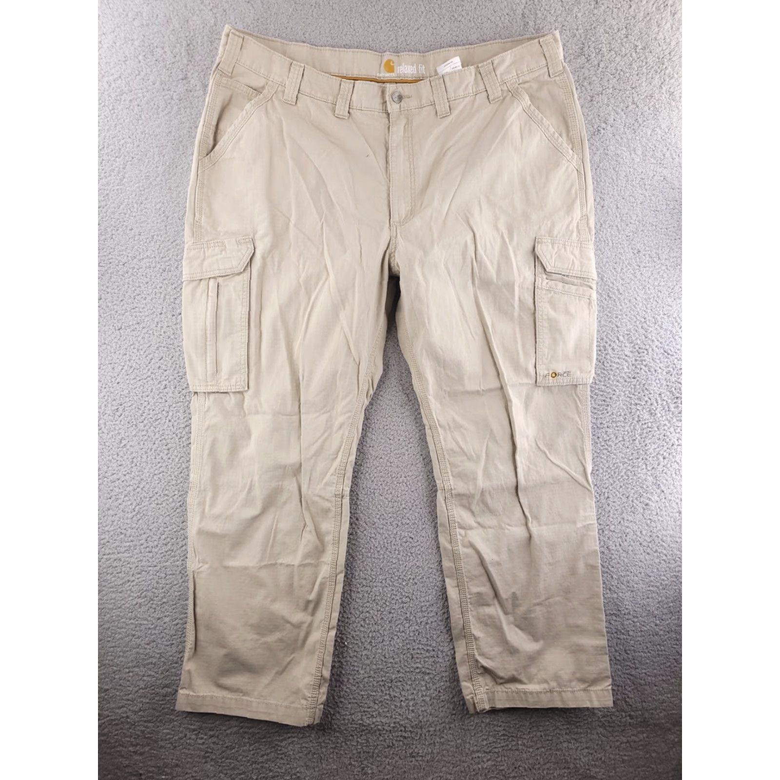 Carhartt Carhartt Pants Mens 44x31 Tan Ripstop Cargo Work Force Size US 44 / EU 60 - 2 Thumbnail