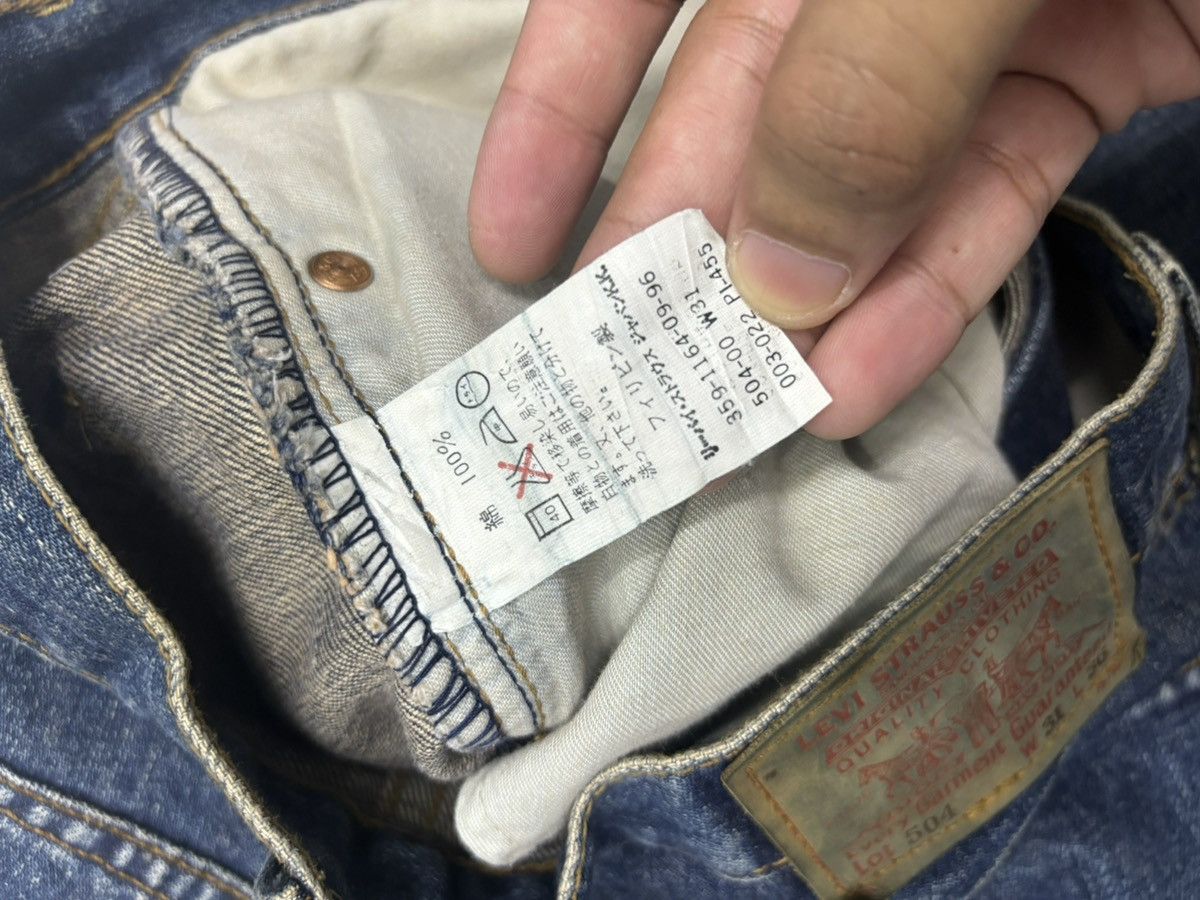 Levi's Vintage Levis 504 Selvedge Denim Short Distress Cut Size US 29 - 10 Thumbnail