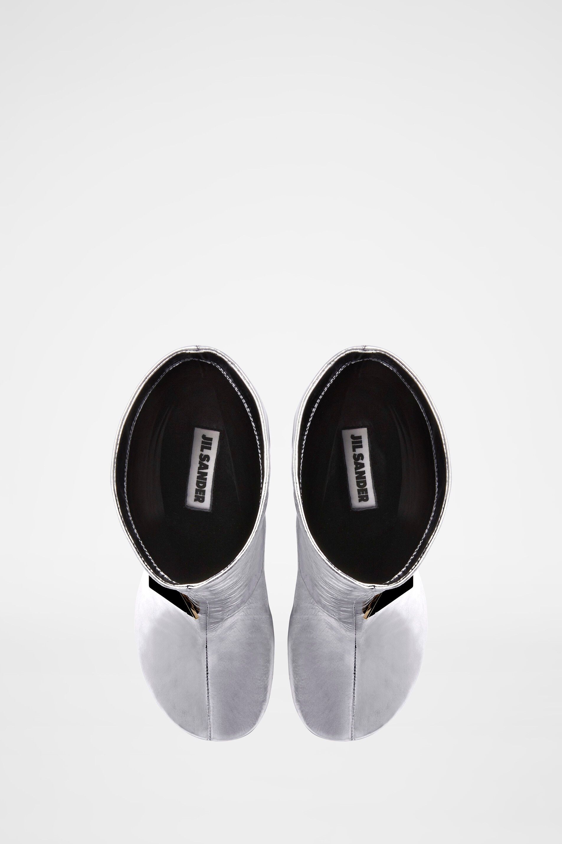 Jil Sander o1y1025 Ankle Boots in Silver Size US 5 / IT 35 - 4 Thumbnail