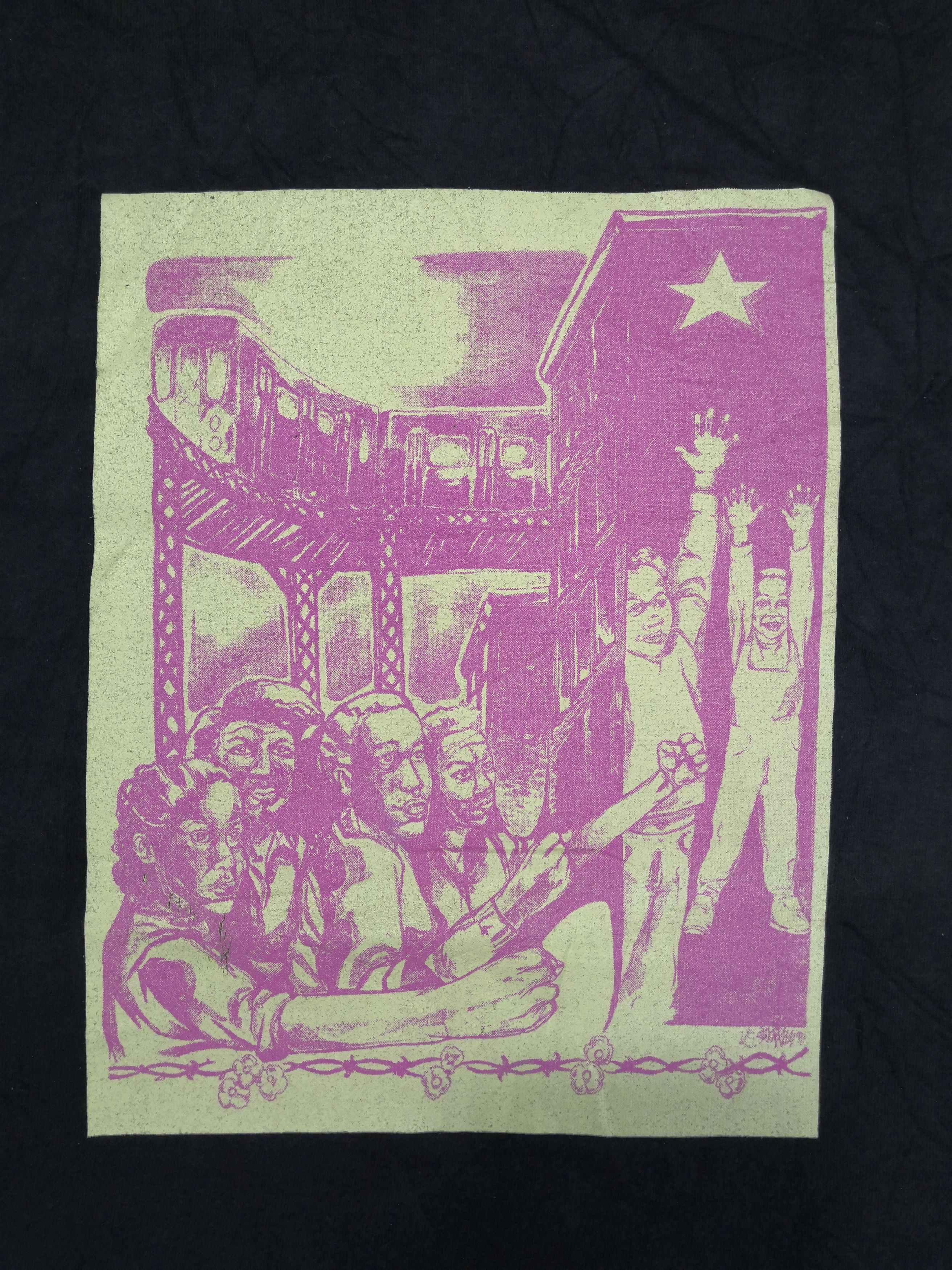 Vintage Vintage 90'S Getto Chic Meeting T-Shirt Nude Hentai Tees Size US L / EU 52-54 / 3 - 4 Thumbnail