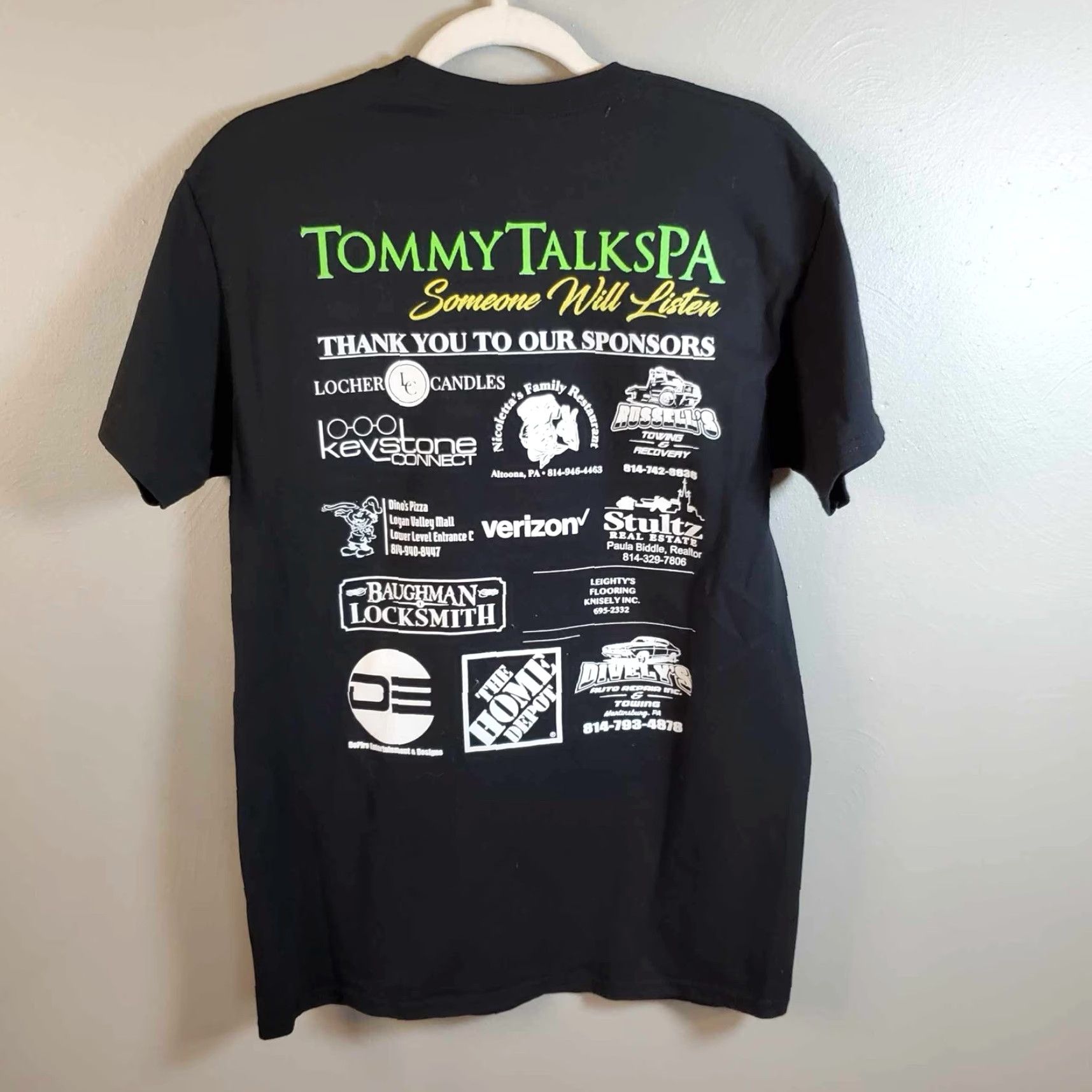 Gildan Marsy’s Law Tommy Talks PA T Shirt Men M Black Gildan Regular Size T-Shirt Size US M / EU 48-50 / 2 - 4 Thumbnail