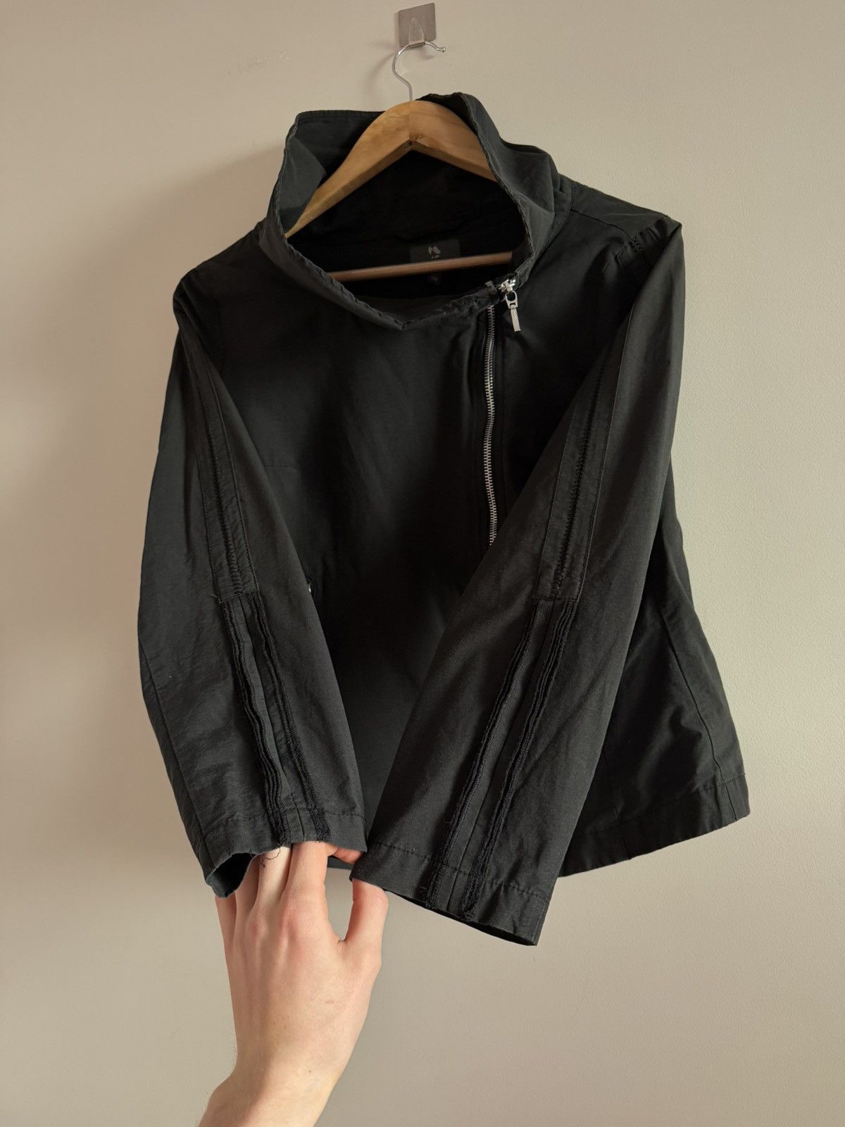 Vintage Vintage asymmetrical nylon archive zip up rick owens style Size S / US 4 / IT 40 - 3 Thumbnail