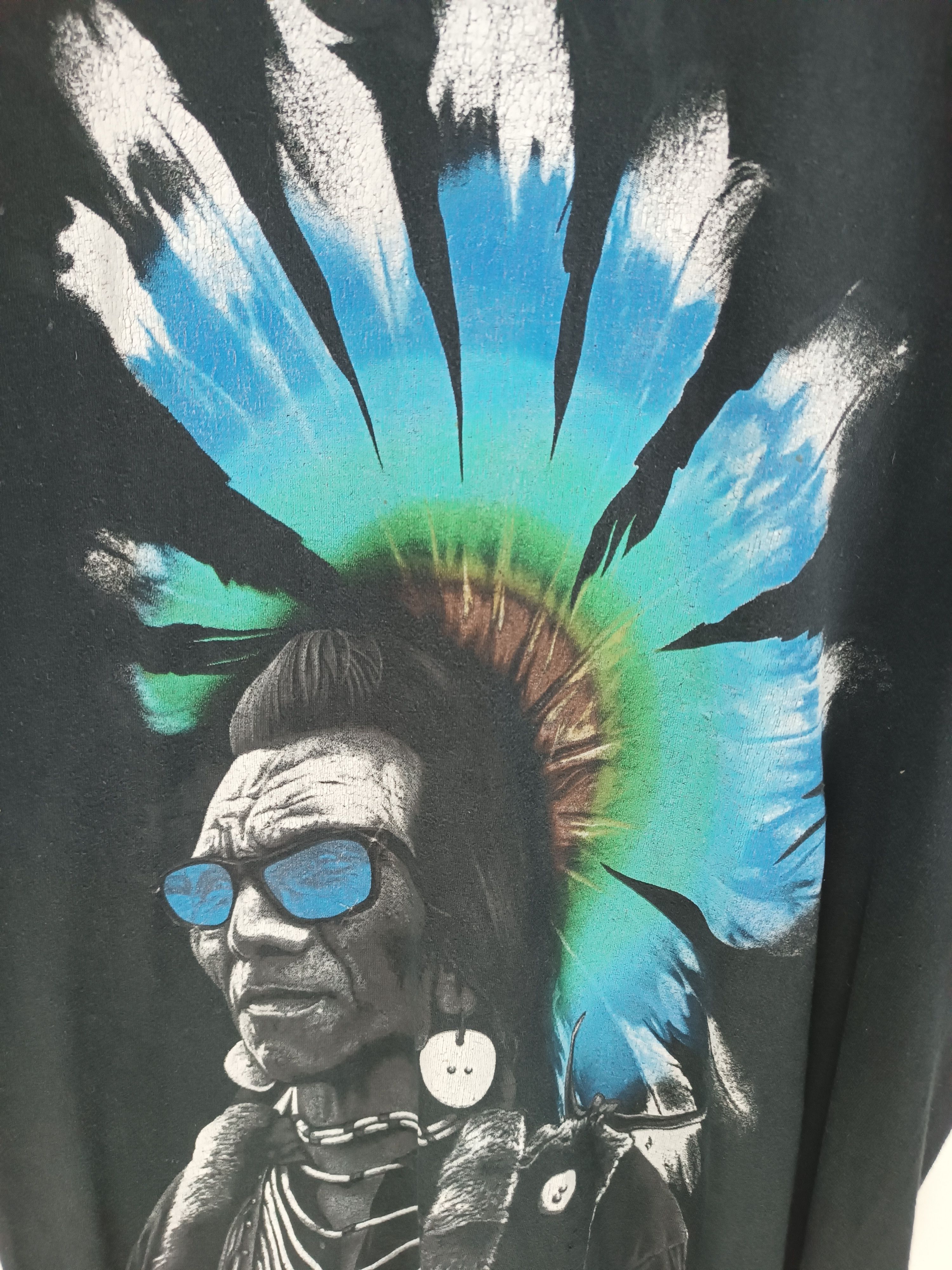 Rook VINTAGE ROOK CHIEF RED INDIAN GLASSES JOE KING ART TEE Size US M / EU 48-50 / 2 - 9 Thumbnail