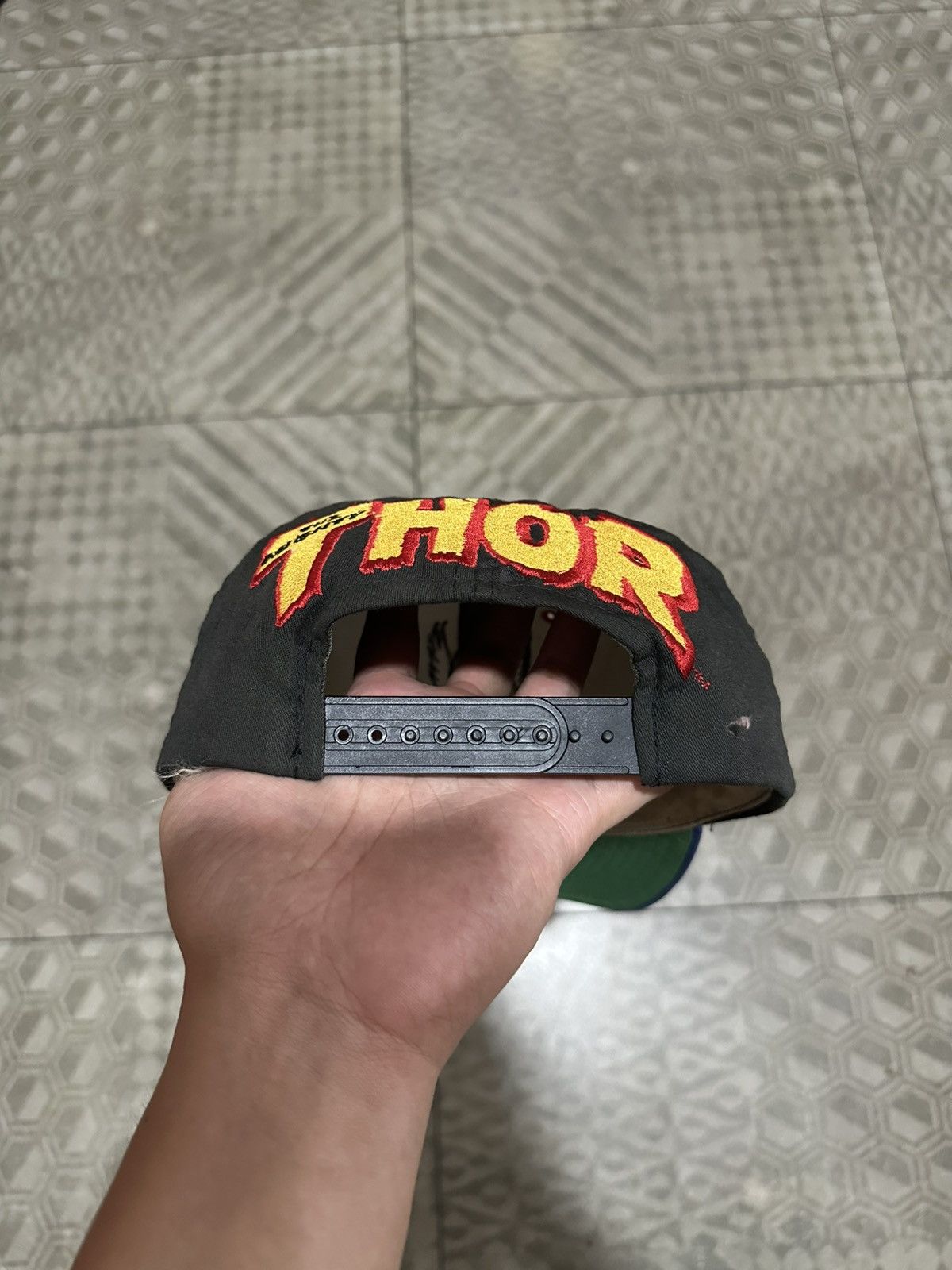 American Needle × Marvel Comics RARE Vintage Mighty Thor Blockhead American Needle Hat Size ONE SIZE - 4 Thumbnail